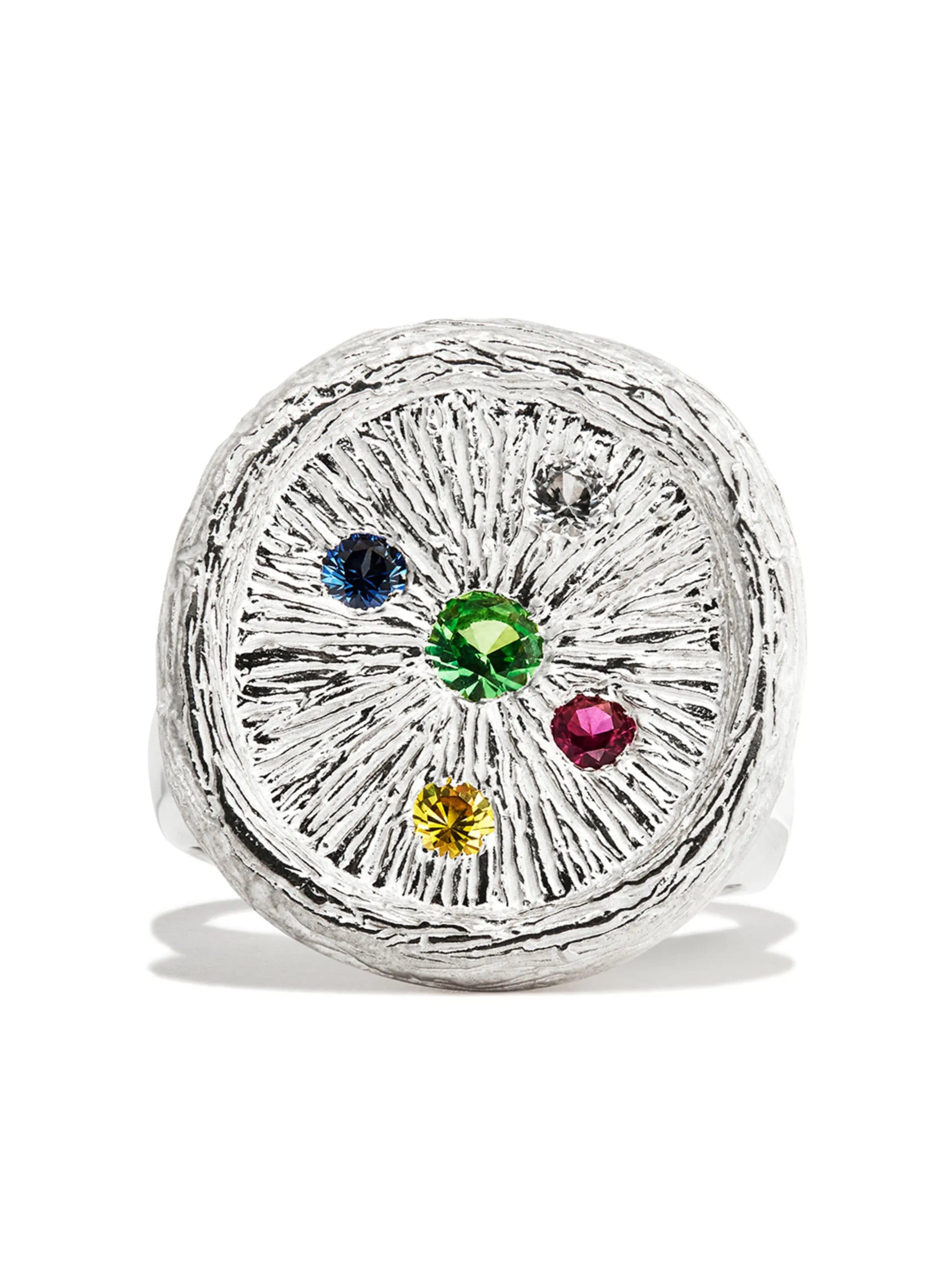 Bleue Burnham Plants See Better sapphire signet ring