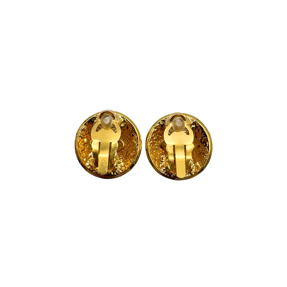 VINTAGE CHANEL EARRINGS COCOMARK ROUND ACCESSORY 94P 90328933