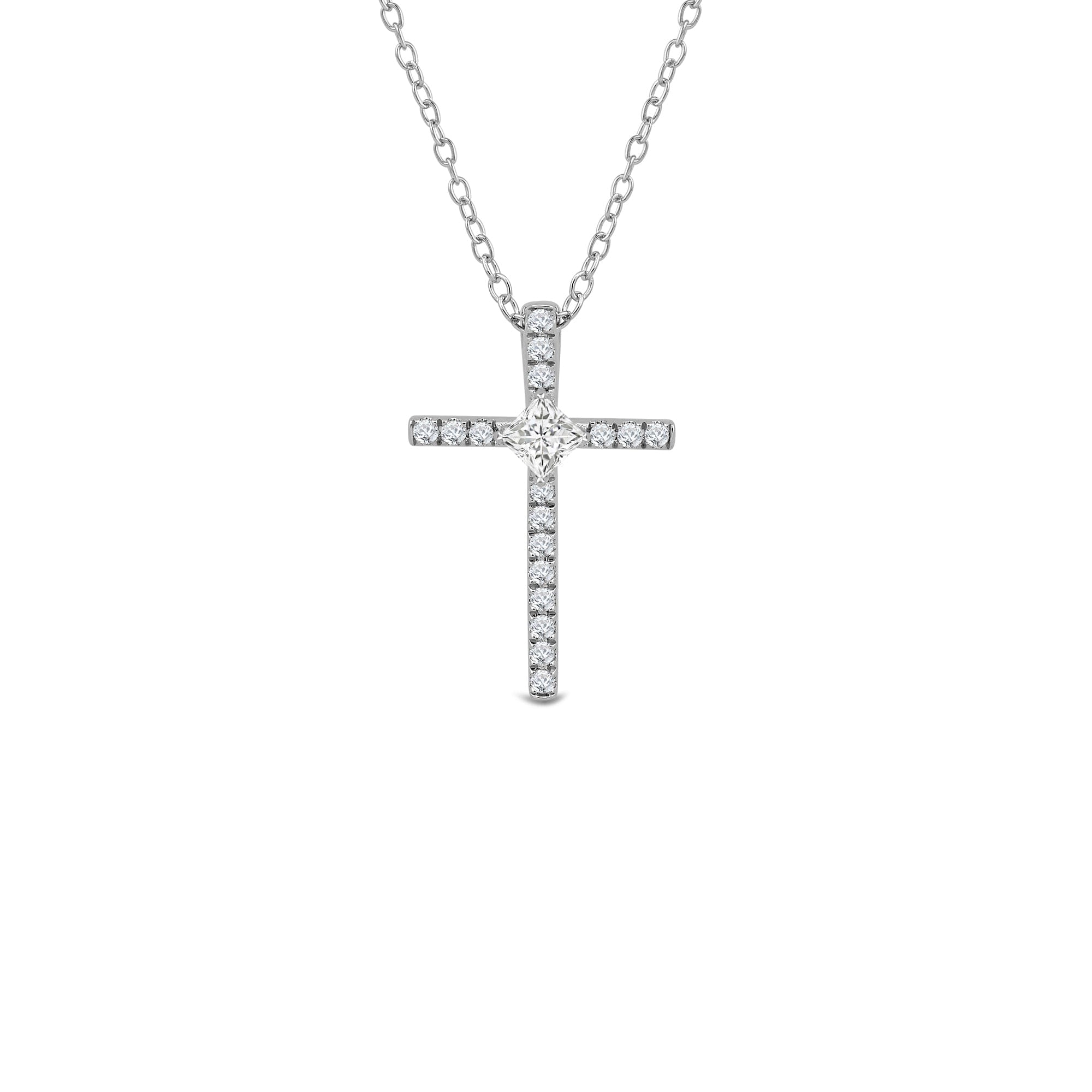 PRINCESS Kite Set Princess Lab Created Diamond Cross Pendant