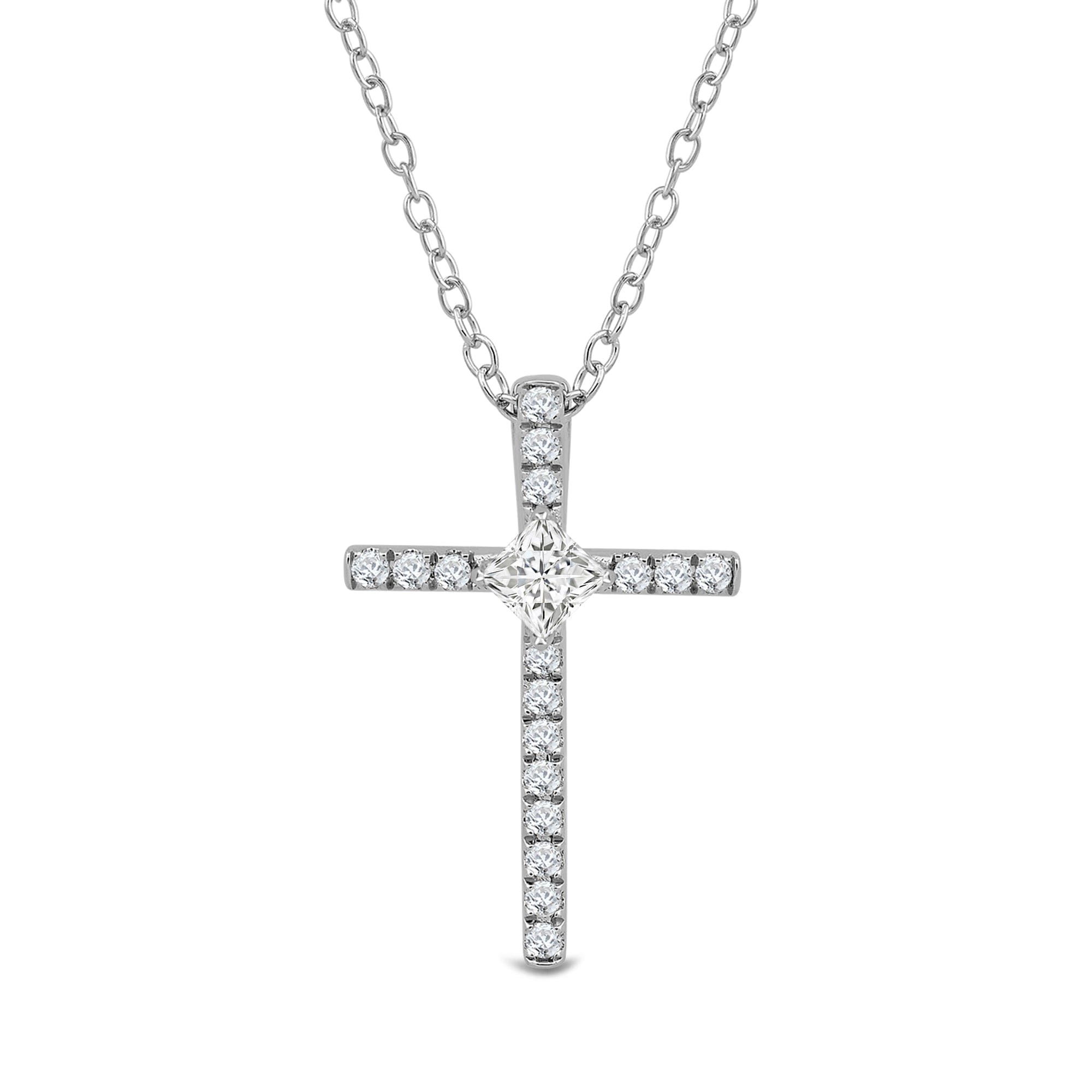 PRINCESS Kite Set Princess Lab Created Diamond Cross Pendant