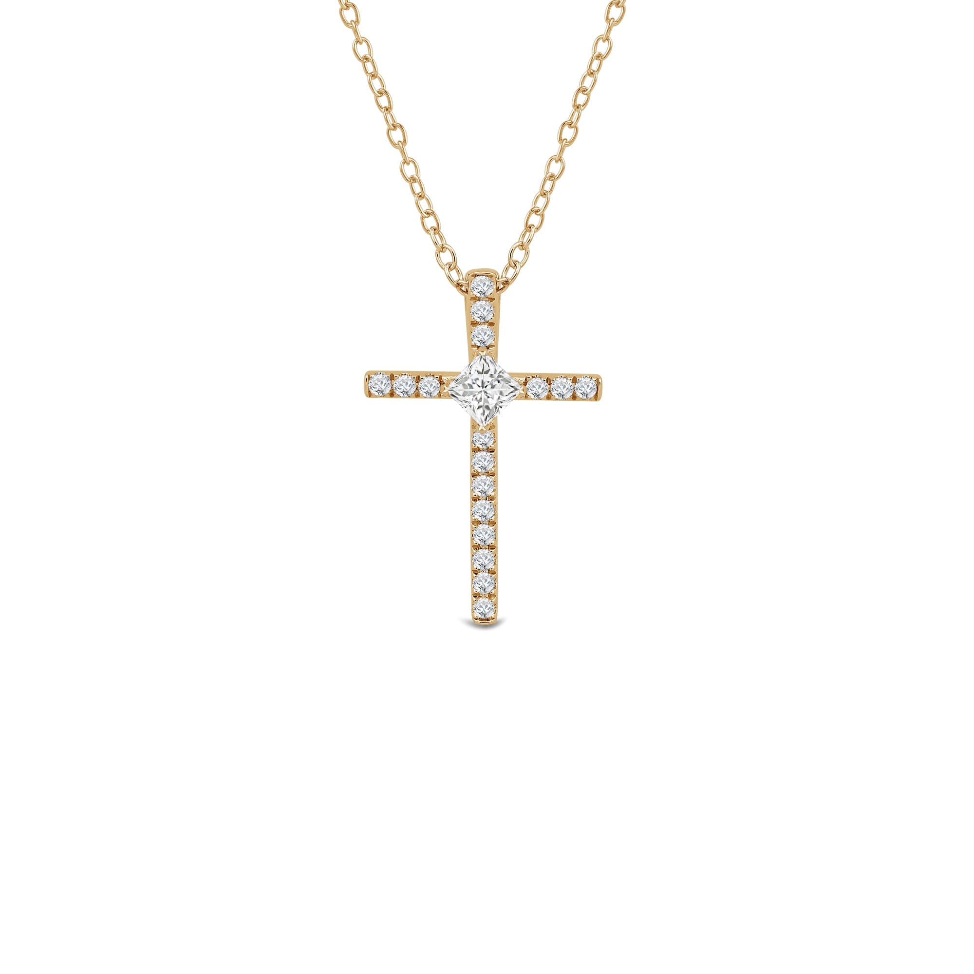 PRINCESS Kite Set Princess Lab Created Diamond Cross Pendant