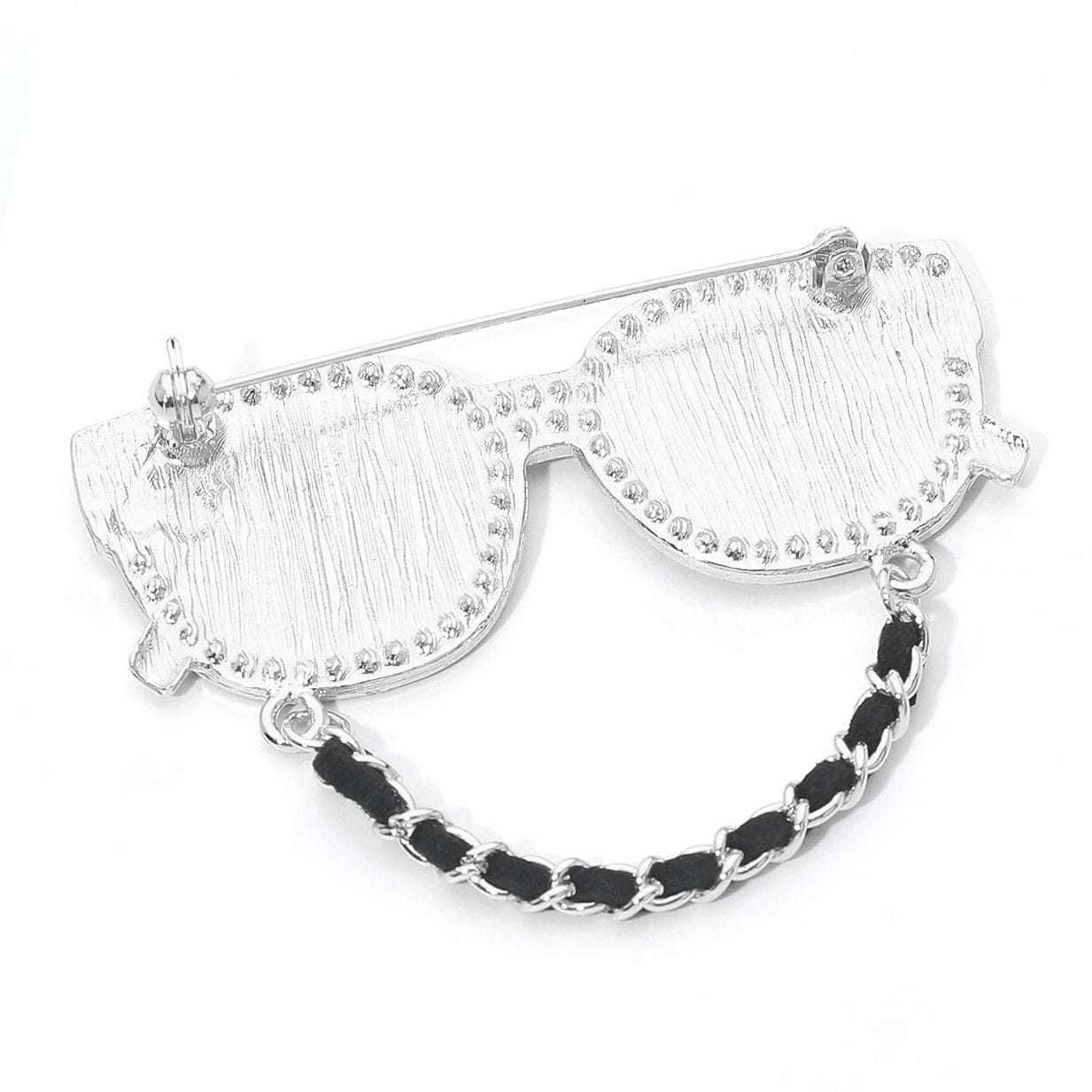 Fashion Floral Number Five Eiffel Tower Chain Drop Fashion Sunglasses Pin Brooch