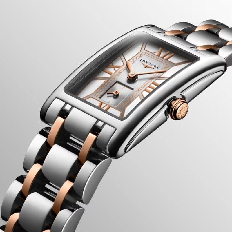 Longines Dolcevita Two - Tone Stainless Steel & 18K Rose Gold on Bracelet - L5.512.5.75.7