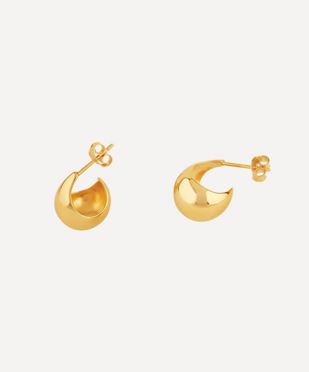 Dinny Hall Gold Plated Vermeil Silver Small Scoop Hoop Earrings