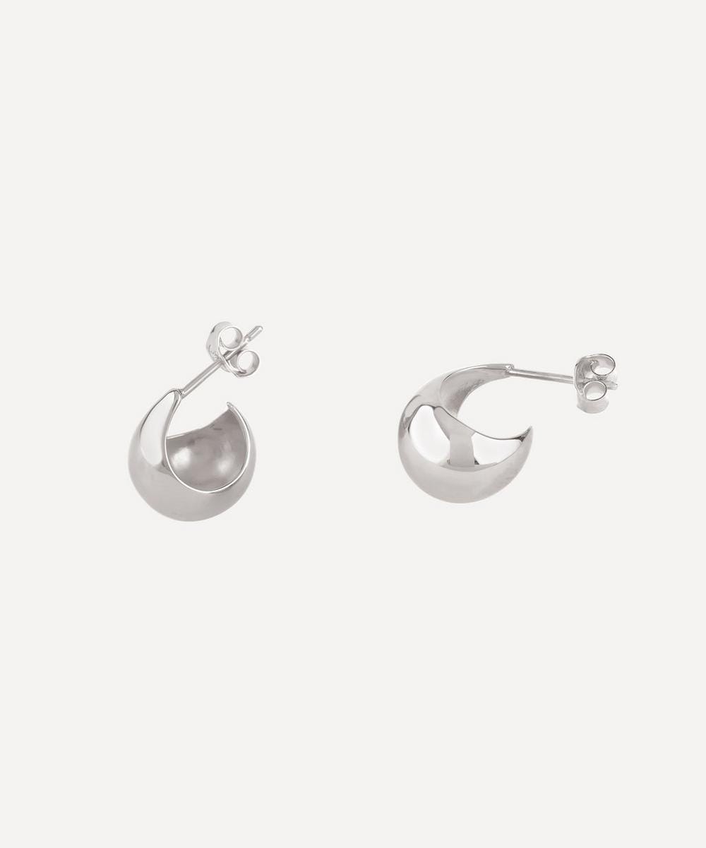 Dinny Hall Silver Small Scoop Hoop Earrings