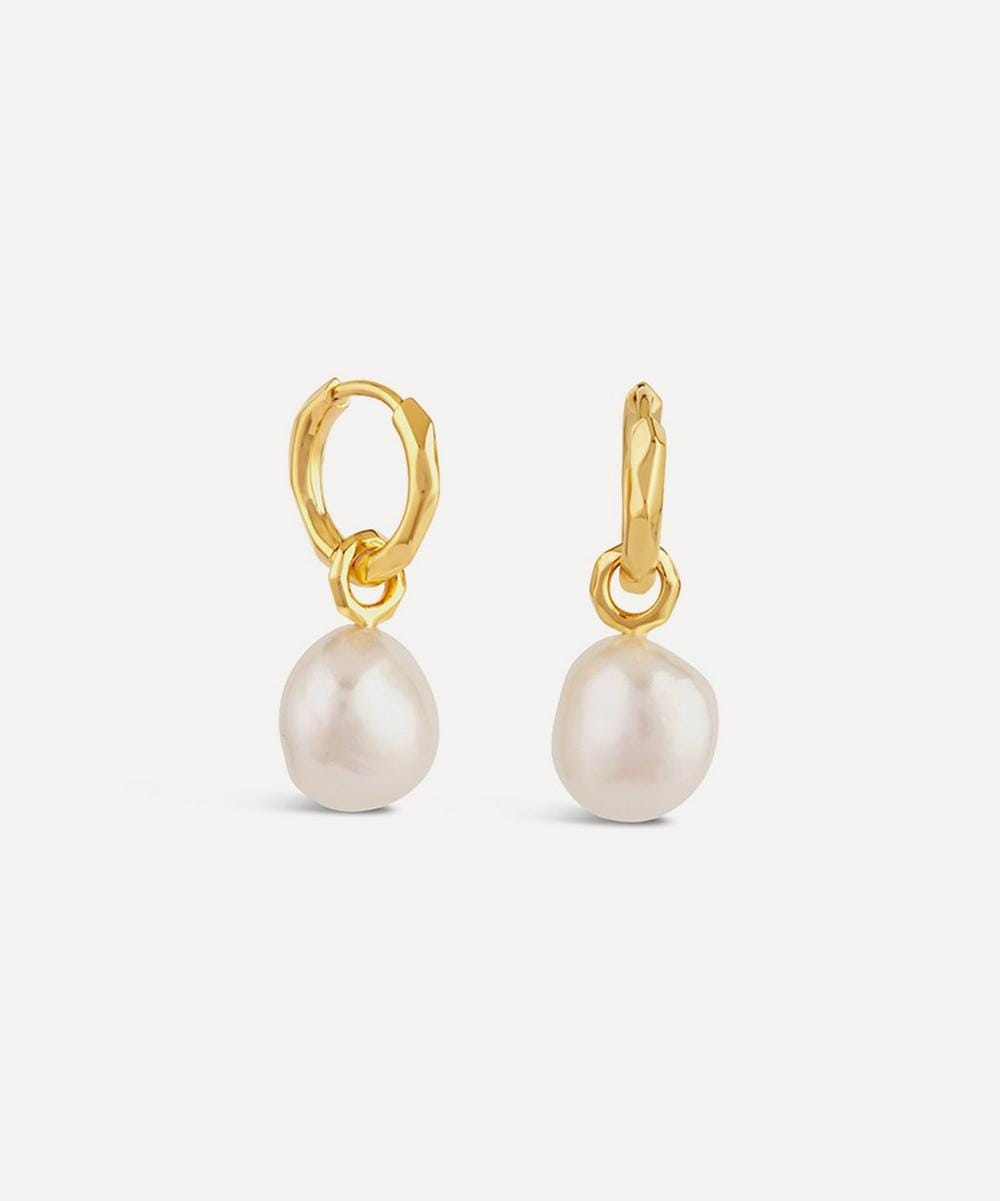 Dinny Hall 22ct Gold - Plated Vermeil Silver Thalassa Keshi Baroque Pearl Drop Earrings