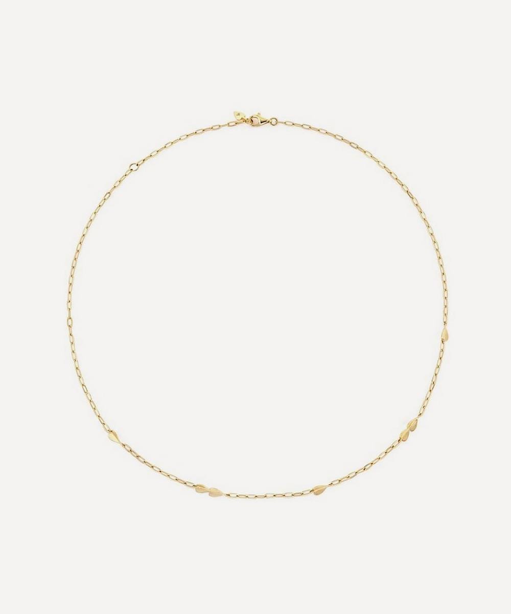 Dinny Hall 18ct Gold - Plated Vermeil Silver Folded Heart Chain Necklace