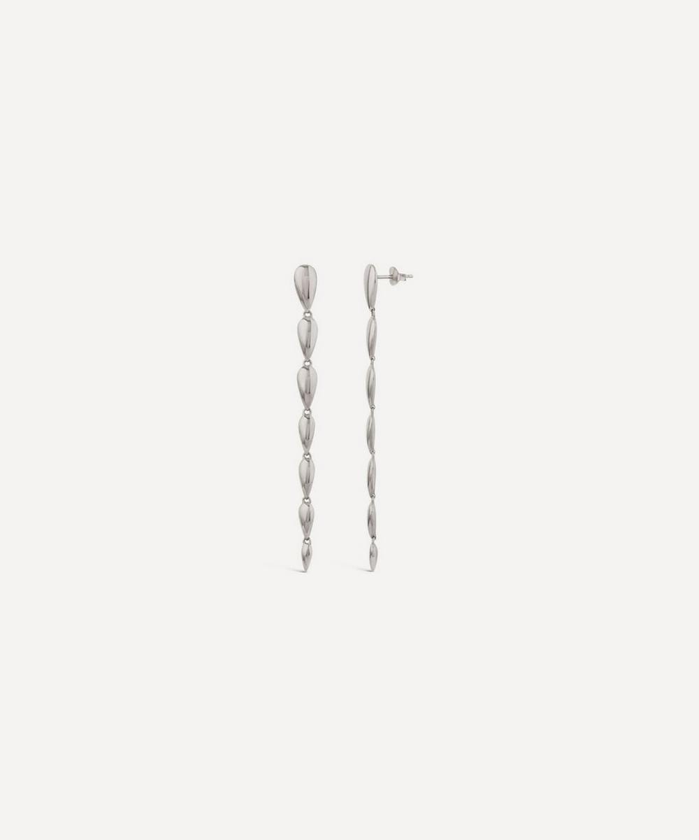 Dinny Hall Sterling Silver Sunbeam Column Drop Earrings