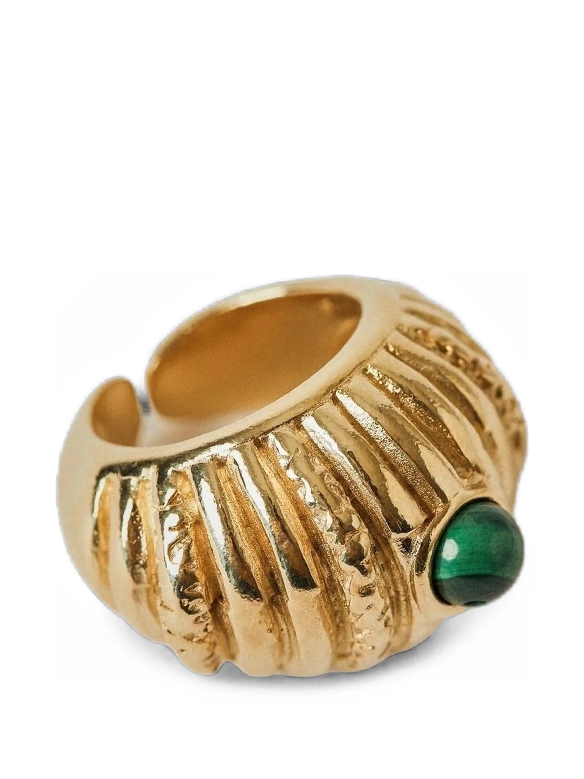 Paola Sighinolfi Small reef malachite ring