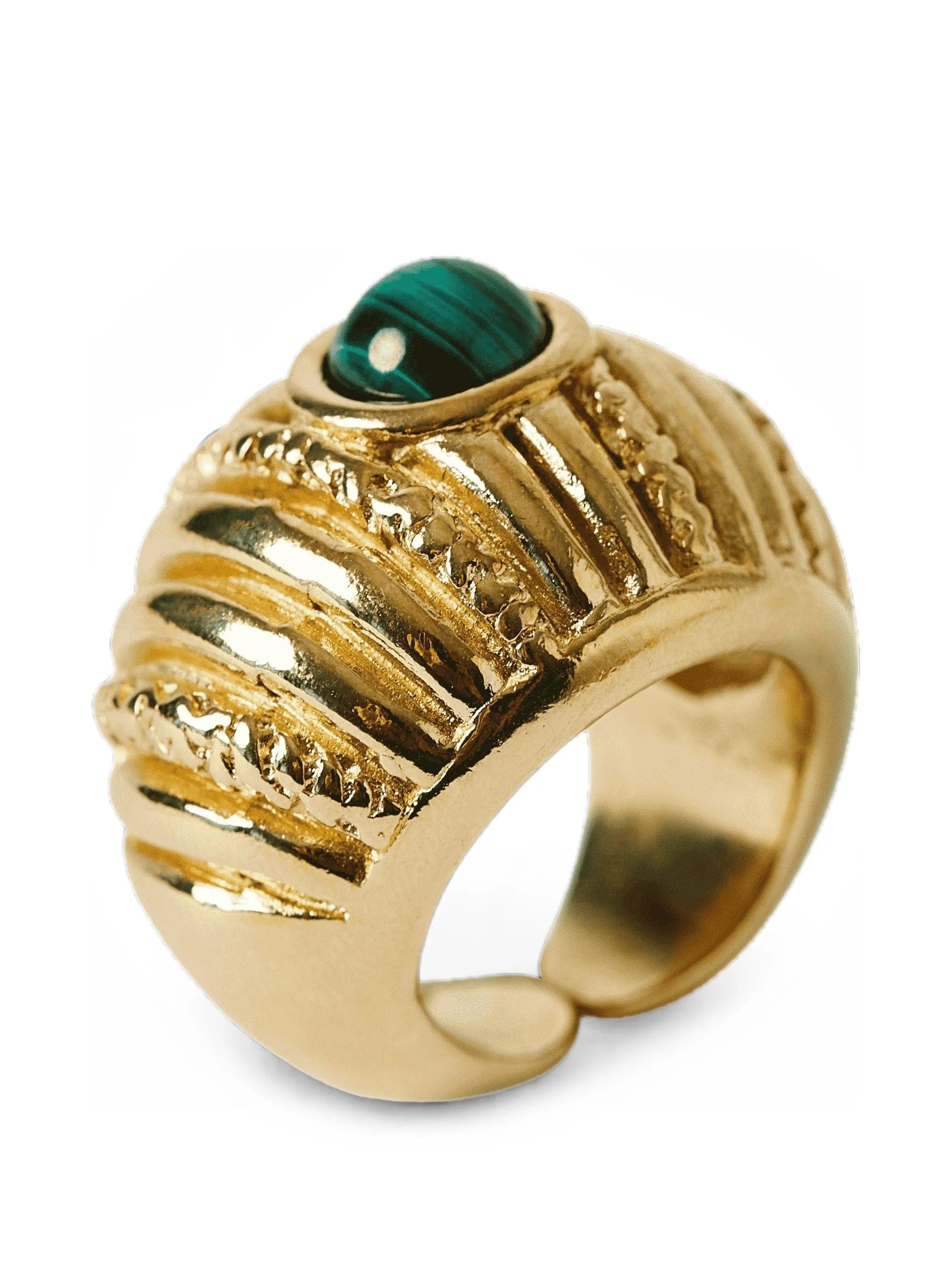 Paola Sighinolfi Small reef malachite ring