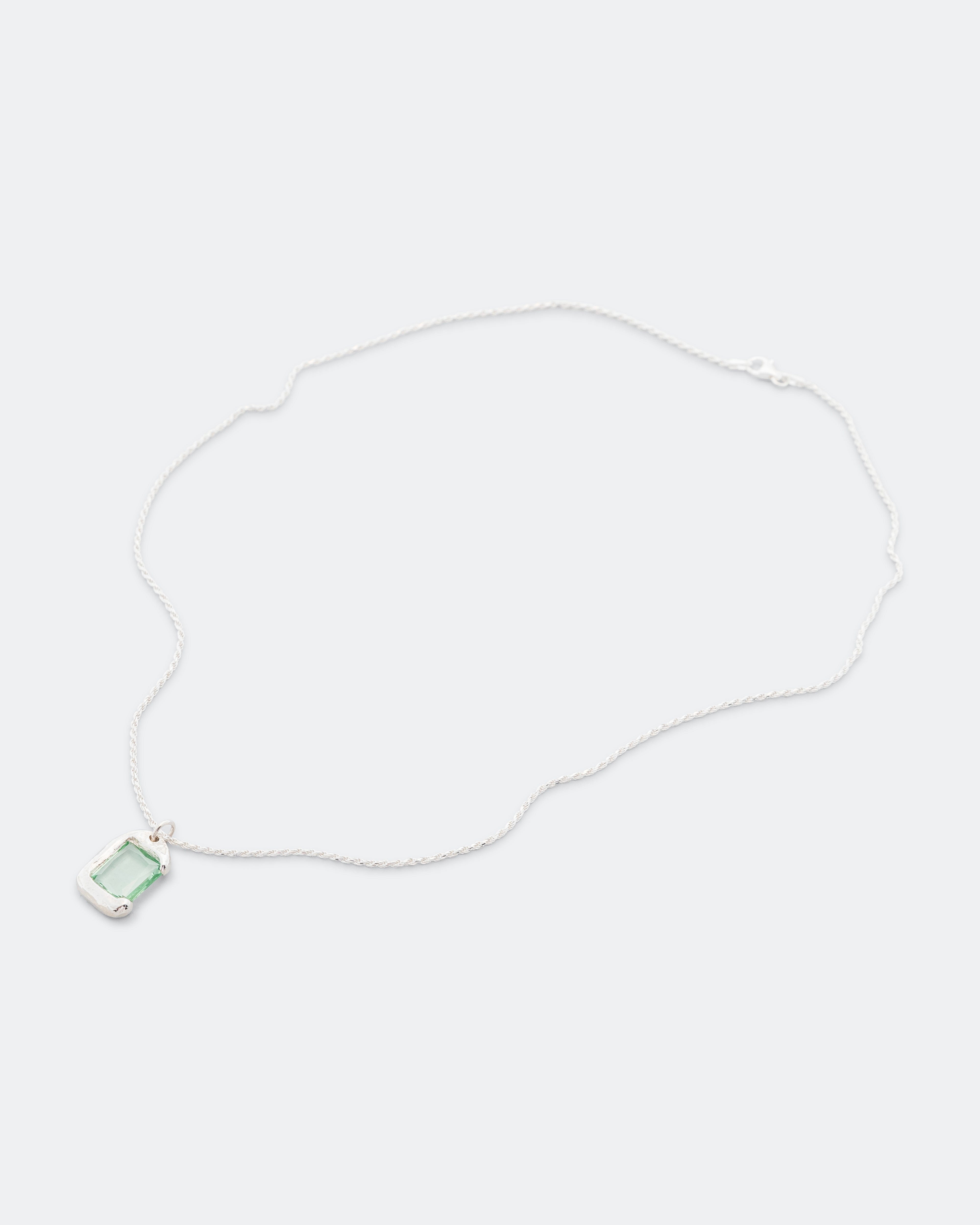 Bleue Burnham Rose Pendant - Green/925 Silver