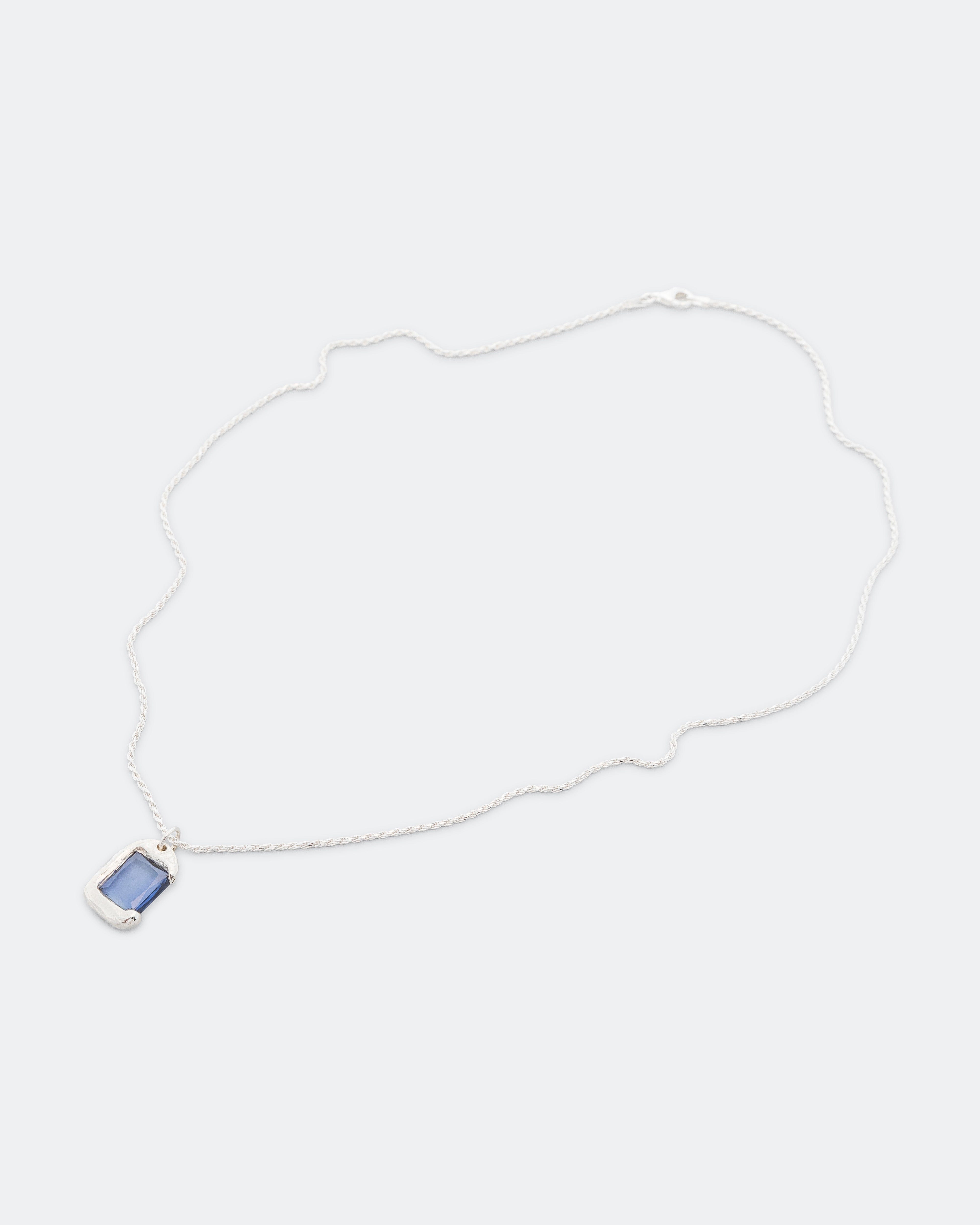 Bleue Burnham Rose Pendant - Blue/925 Silver