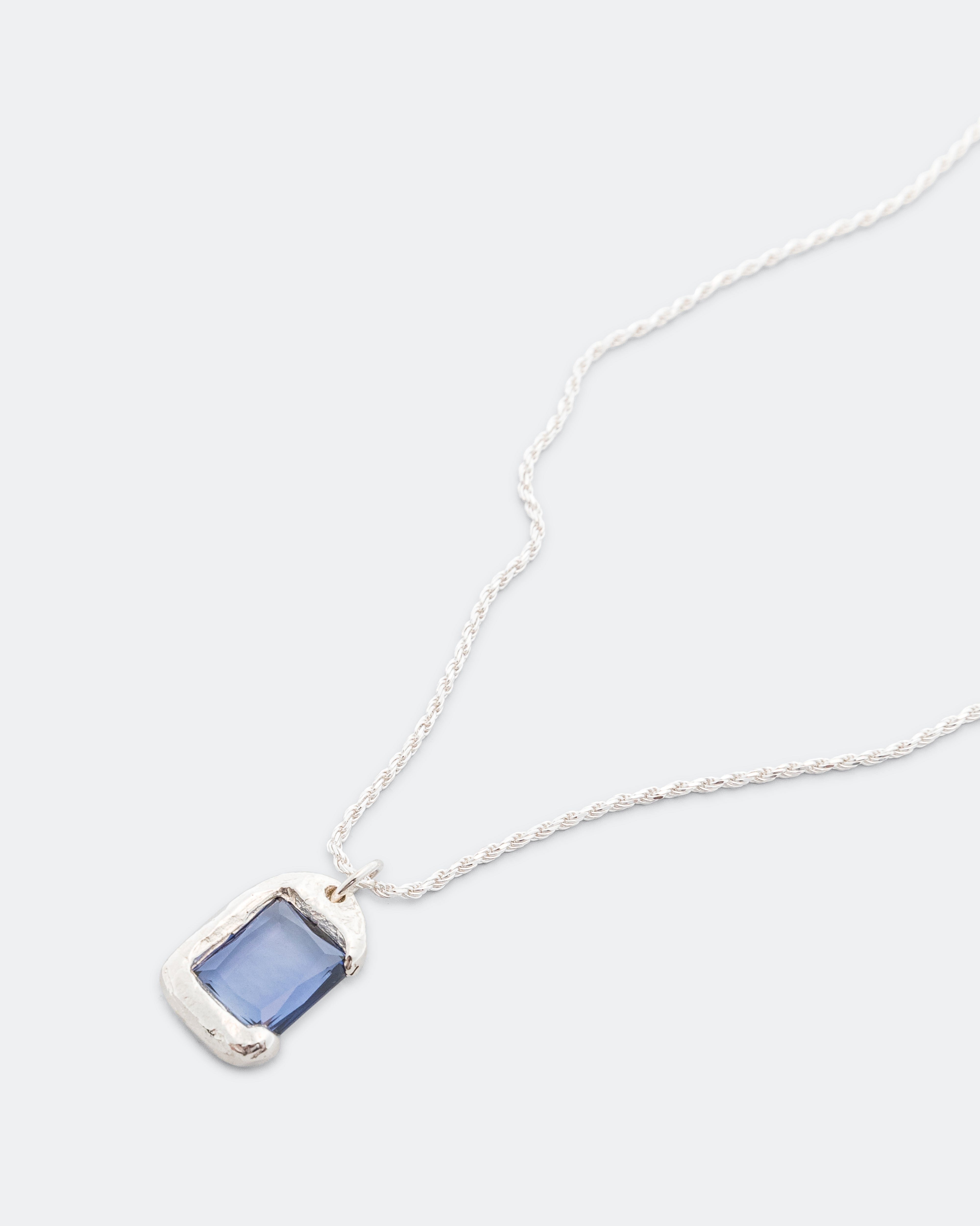 Bleue Burnham Rose Pendant - Blue/925 Silver