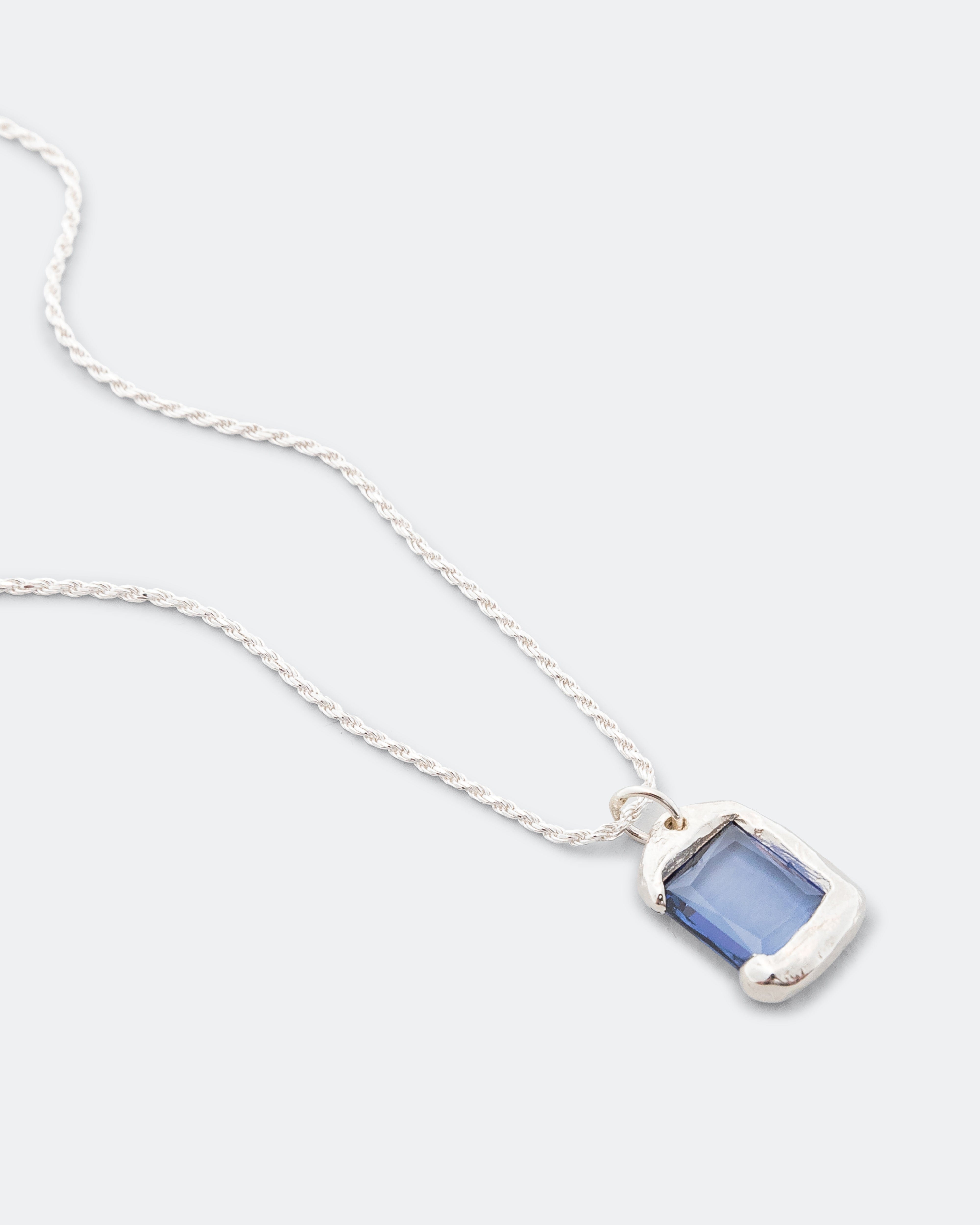 Bleue Burnham Rose Pendant - Blue/925 Silver