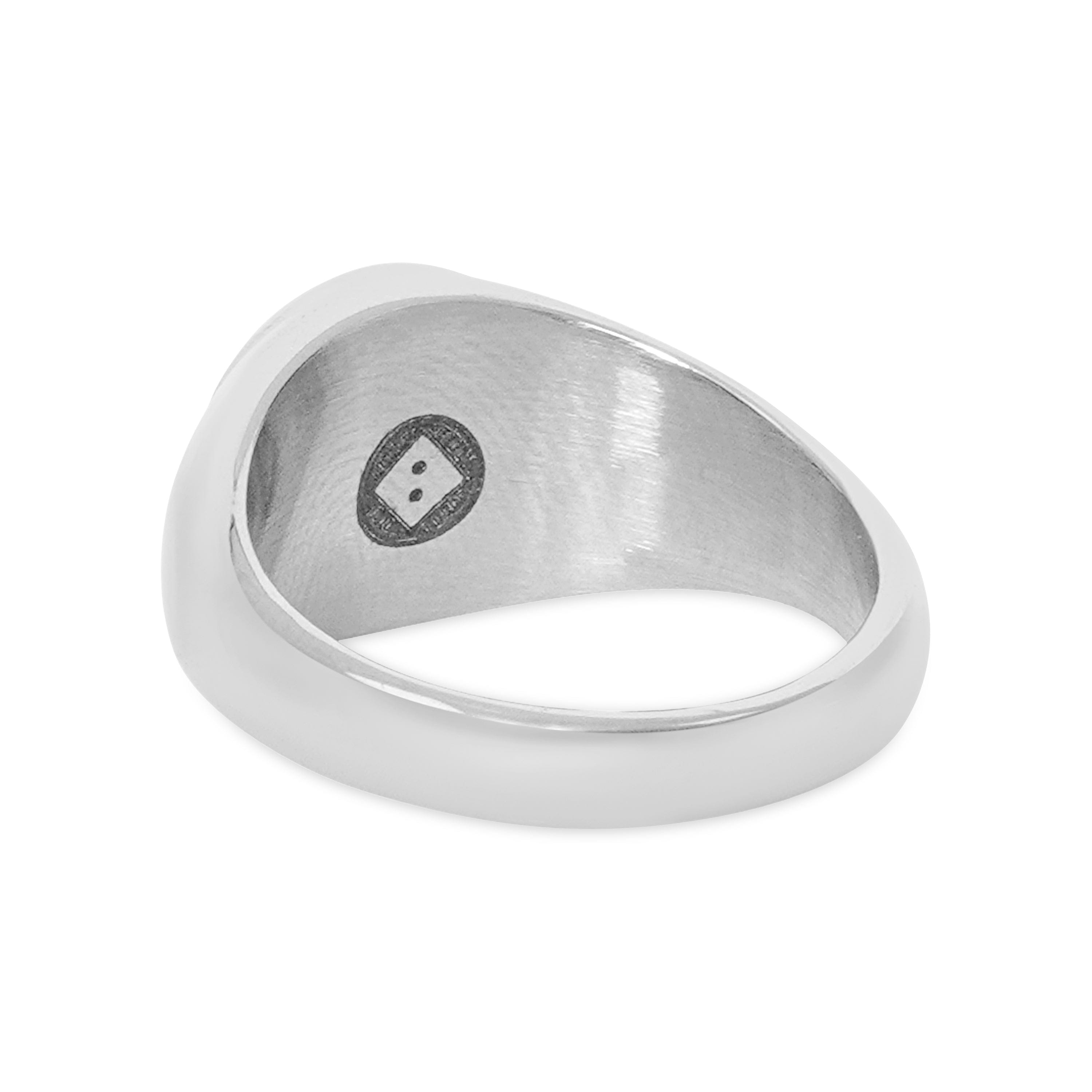 UN:IK Jewellery Angel Signet Ring - Silver