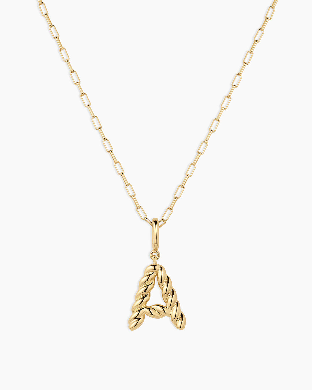 Winter 2026 Fashion Crew Alphabet Statement Charm Necklace
