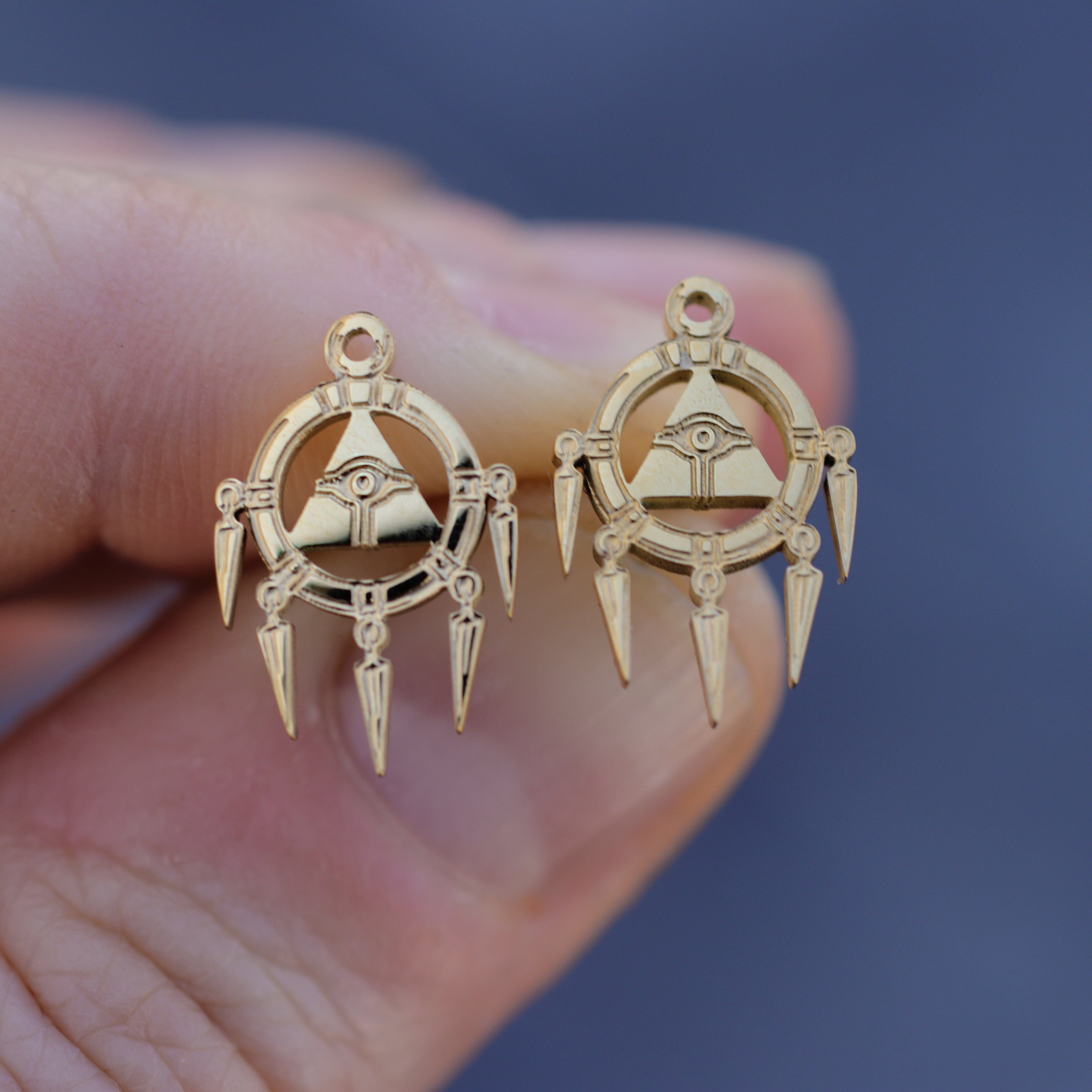 Misterverse Yu - Gi - Oh!™ Millennium Ring Stud Earrings