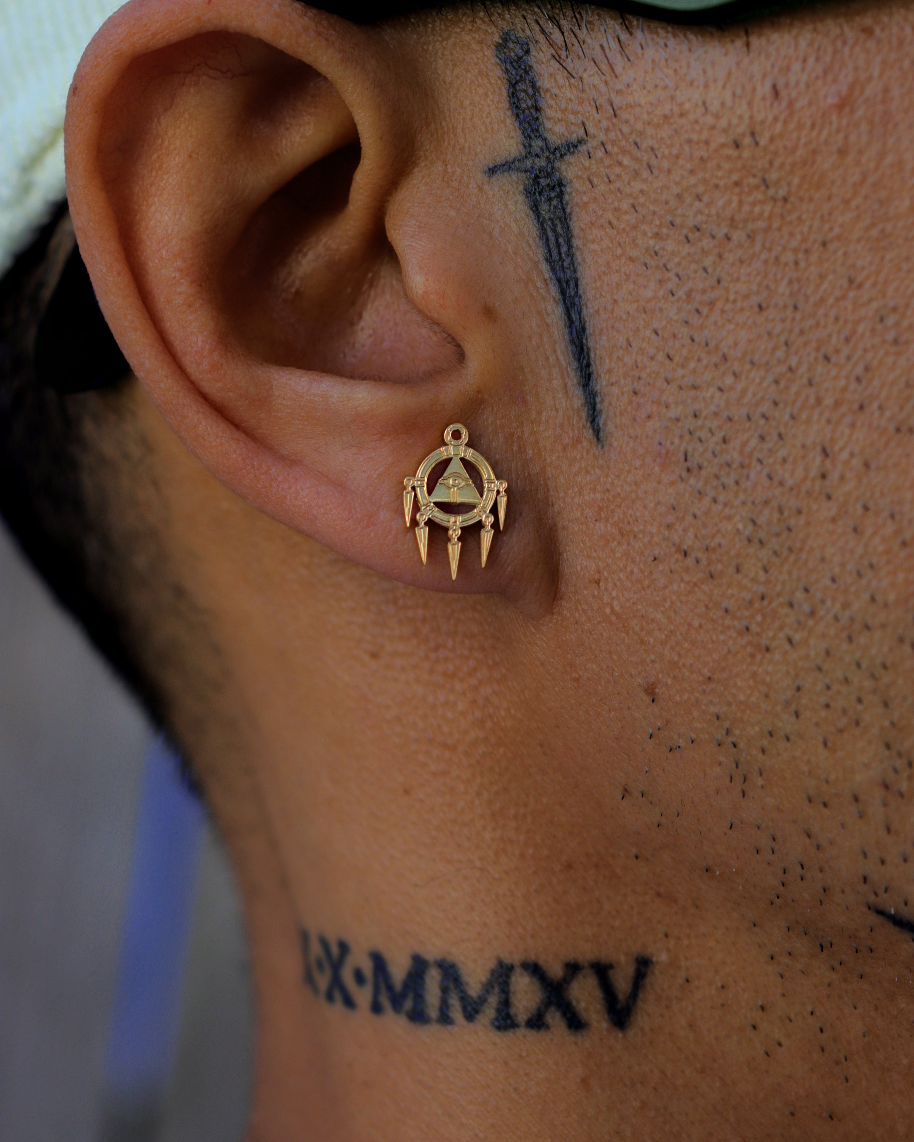 Misterverse Yu - Gi - Oh!™ Millennium Ring Stud Earrings