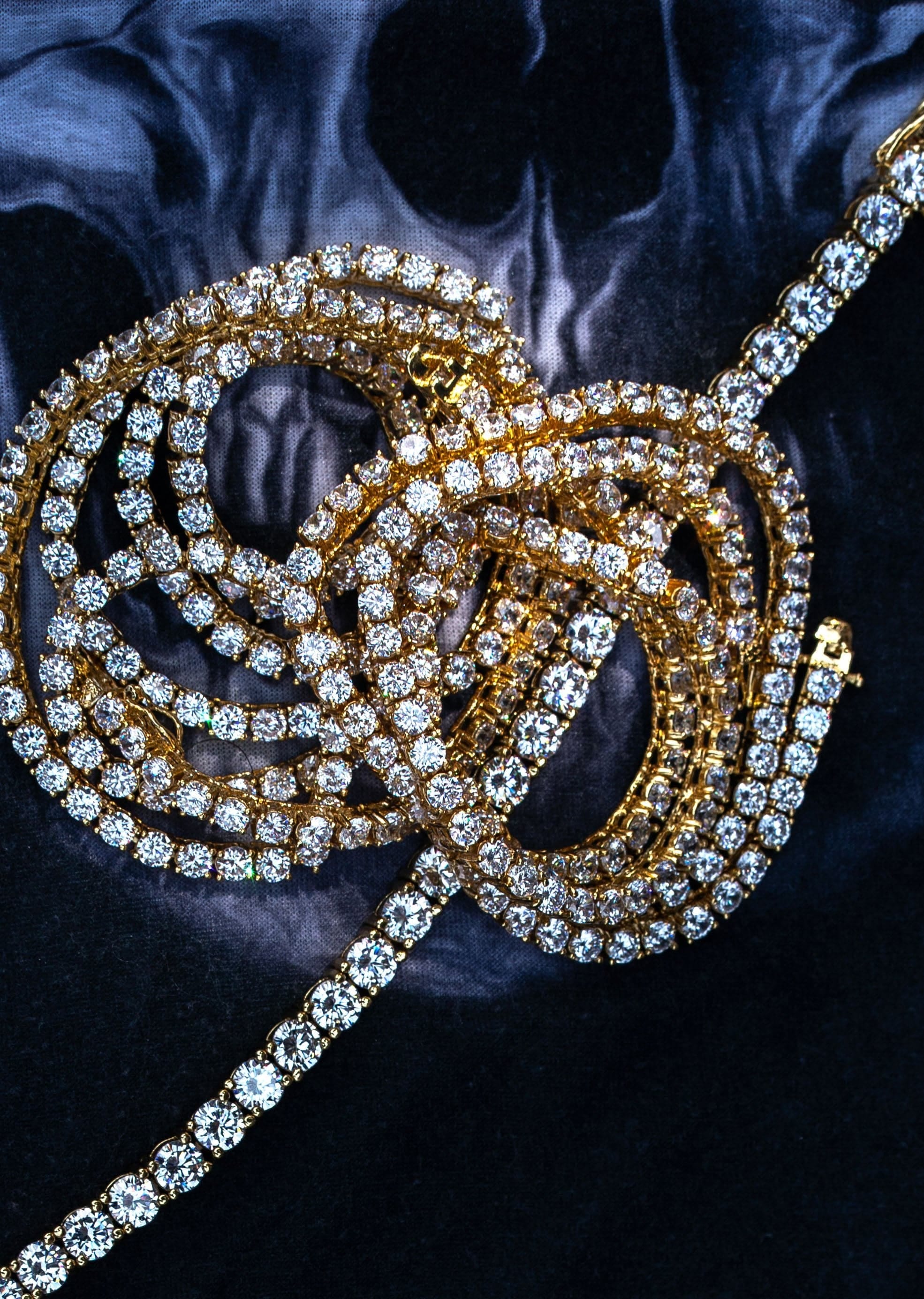 Manufacturer 30 Gold Plated Tennis Chains ( 4 mm ) & Tennis Bracelet