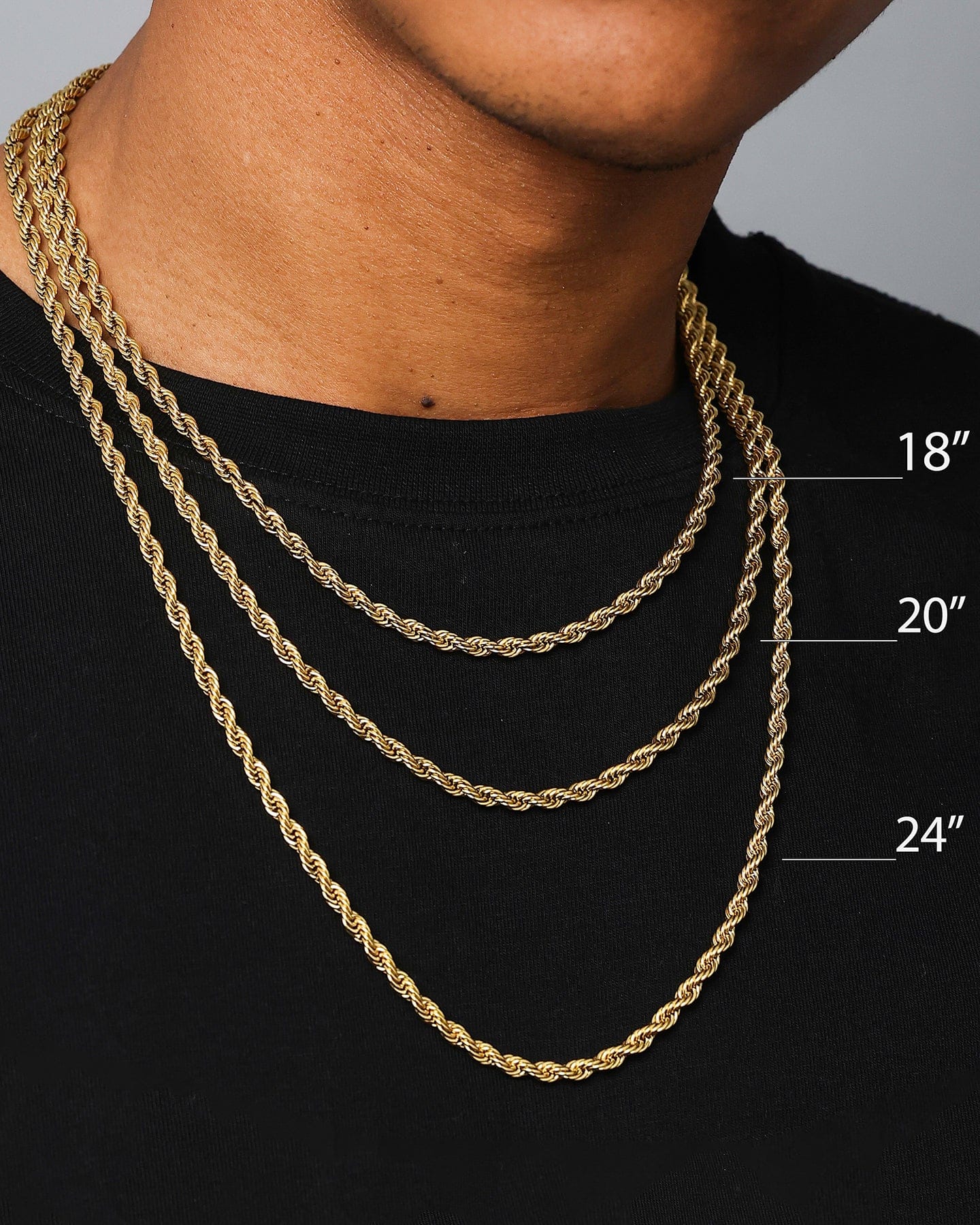 Saint Morta 3 mm Micro Cuban Chain Gold