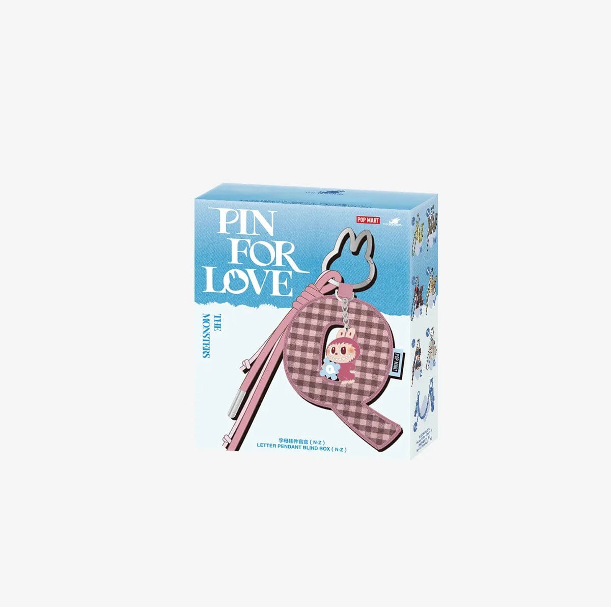 Chasethepop X - Labubu THE MONSTERS Pin for Love Series - Letter Pendant Box by POP MART