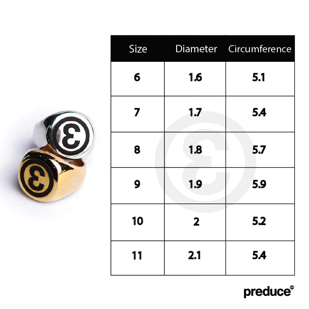 Logo Preduce E Logo Ring Silver