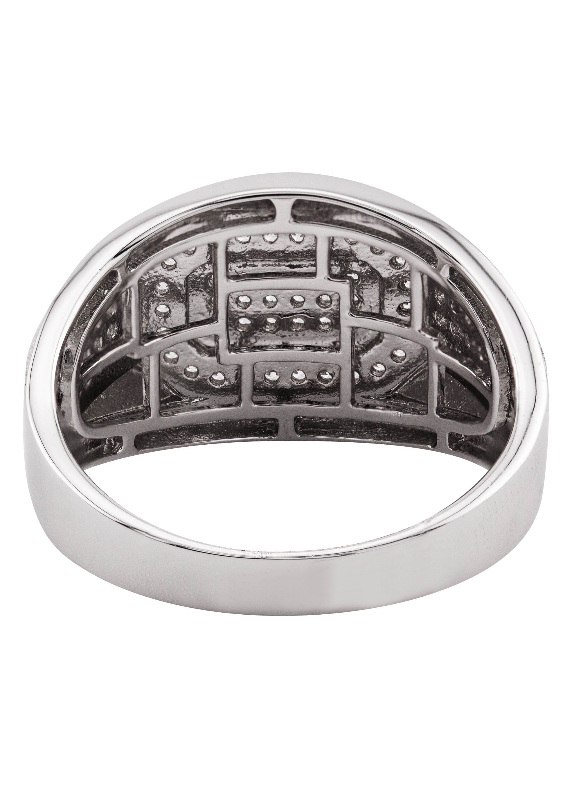 Manufacturer 43 Mens Silver CZ Signet Ring | Appx 6.4 Grams
