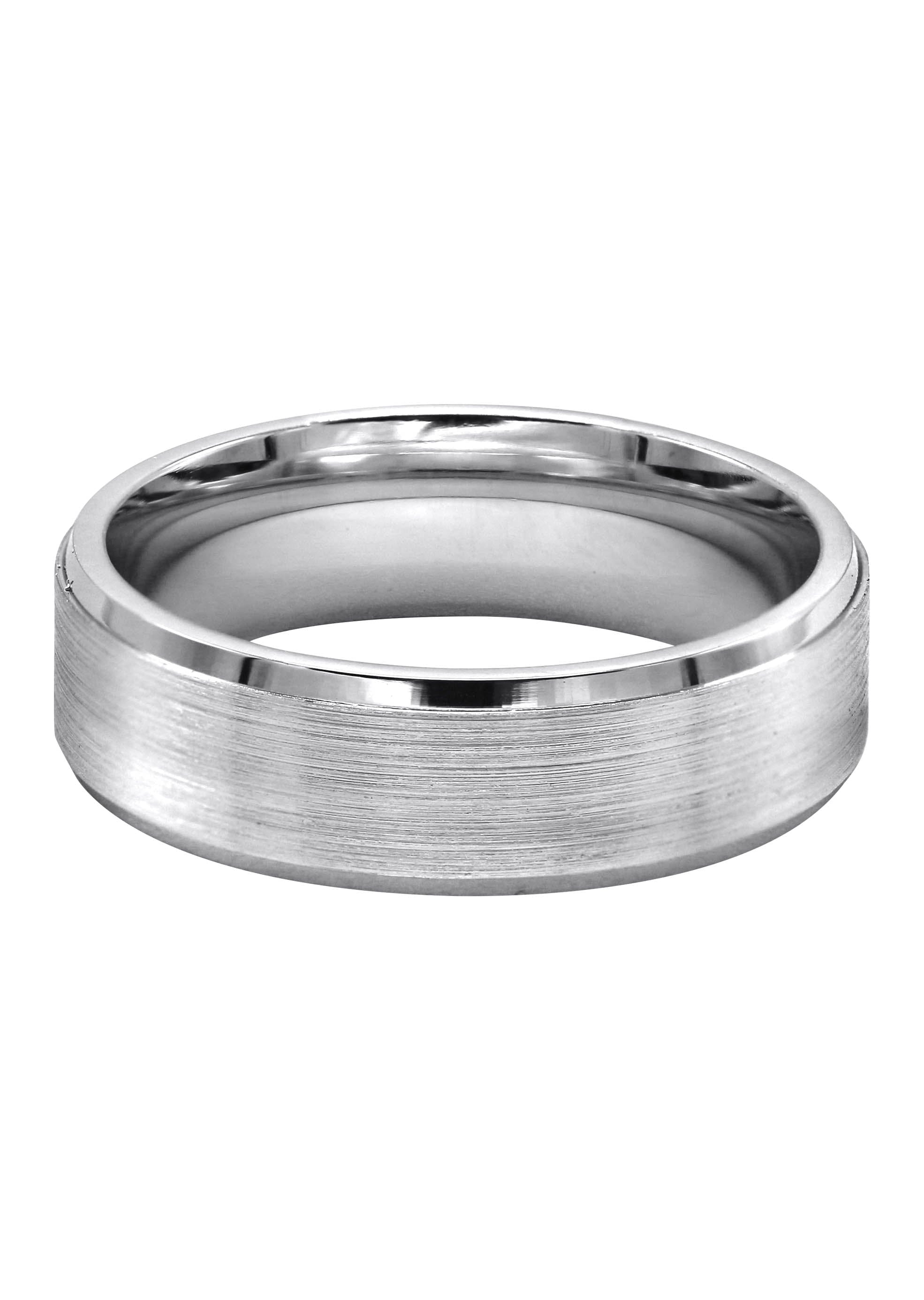 Manufacturer 43 Mens Silver Plain Tungsten Style Ring | Appx 9.4 Grams