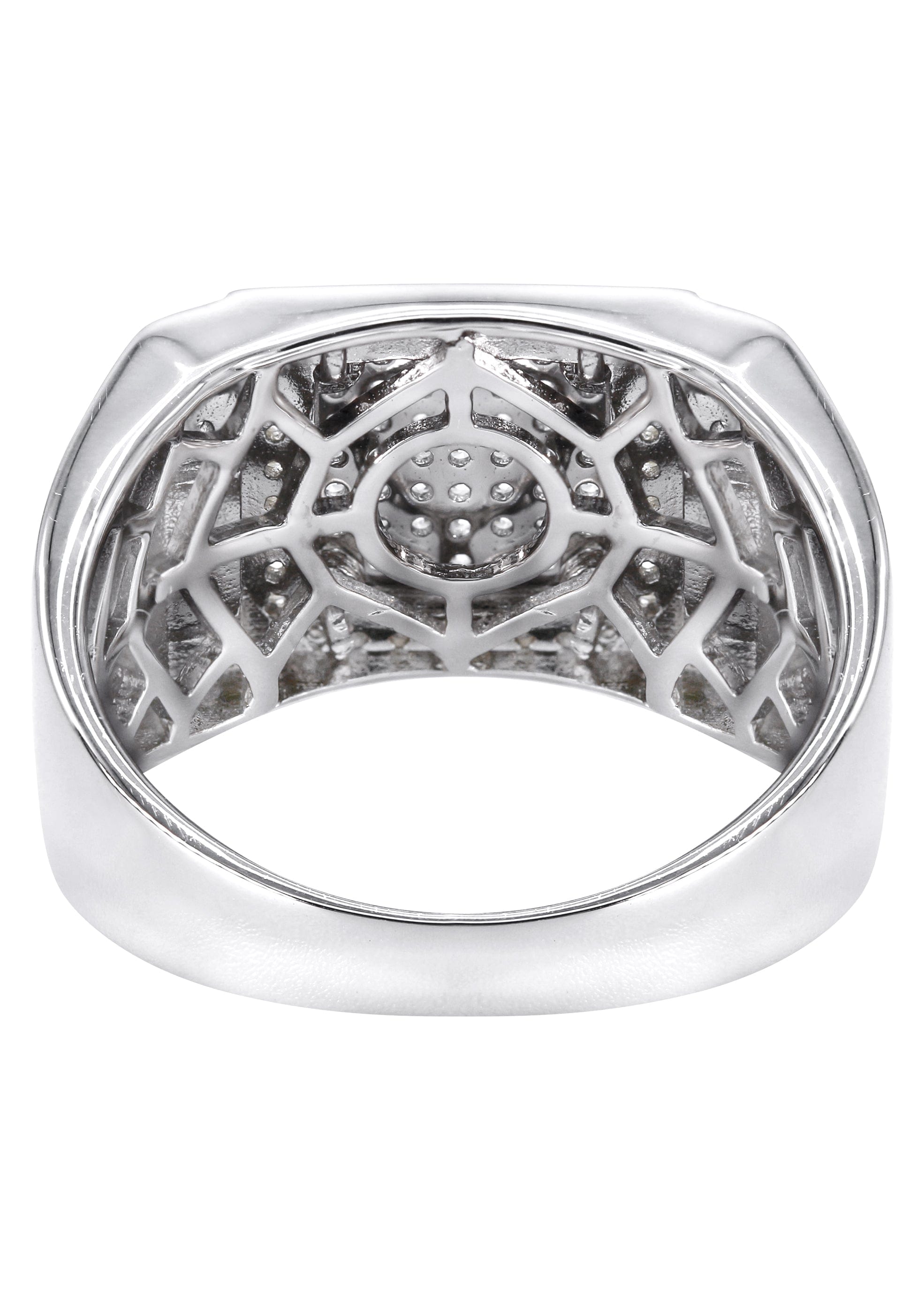 Manufacturer 43 Mens Silver CZ Pinky Ring | Appx 7.4 Grams