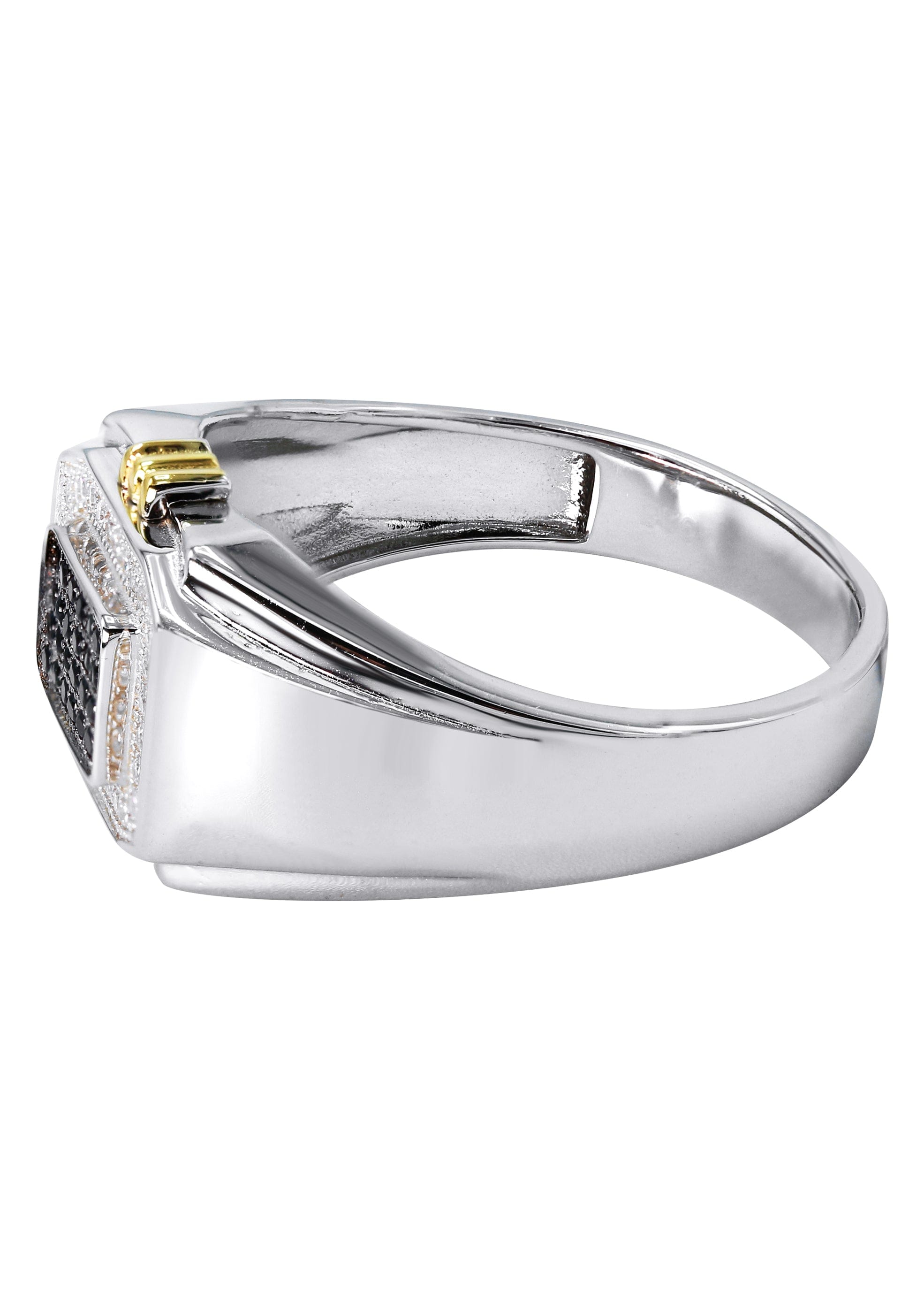 Manufacturer 43 Mens Silver CZ Signet Ring | Appx 5.5 Grams