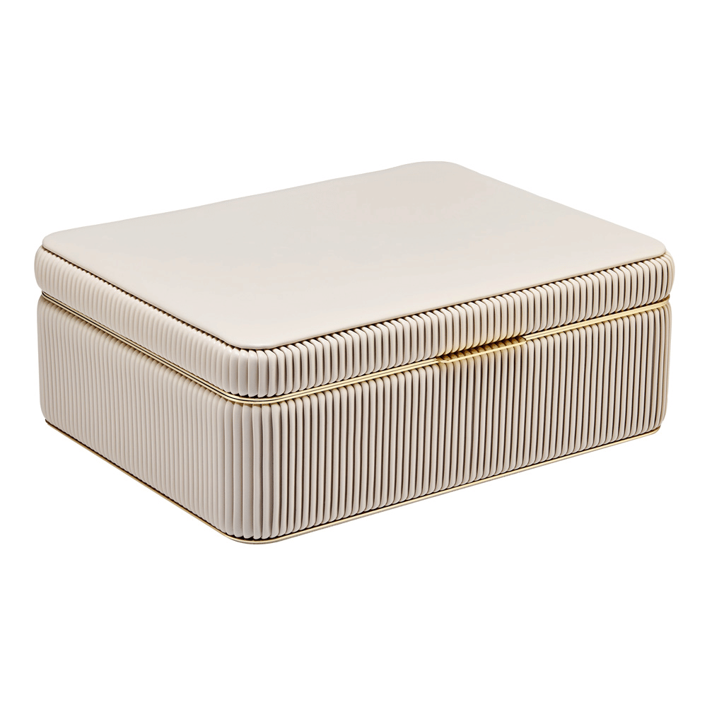 WOLF Bella Large Jewelry Box in Bone