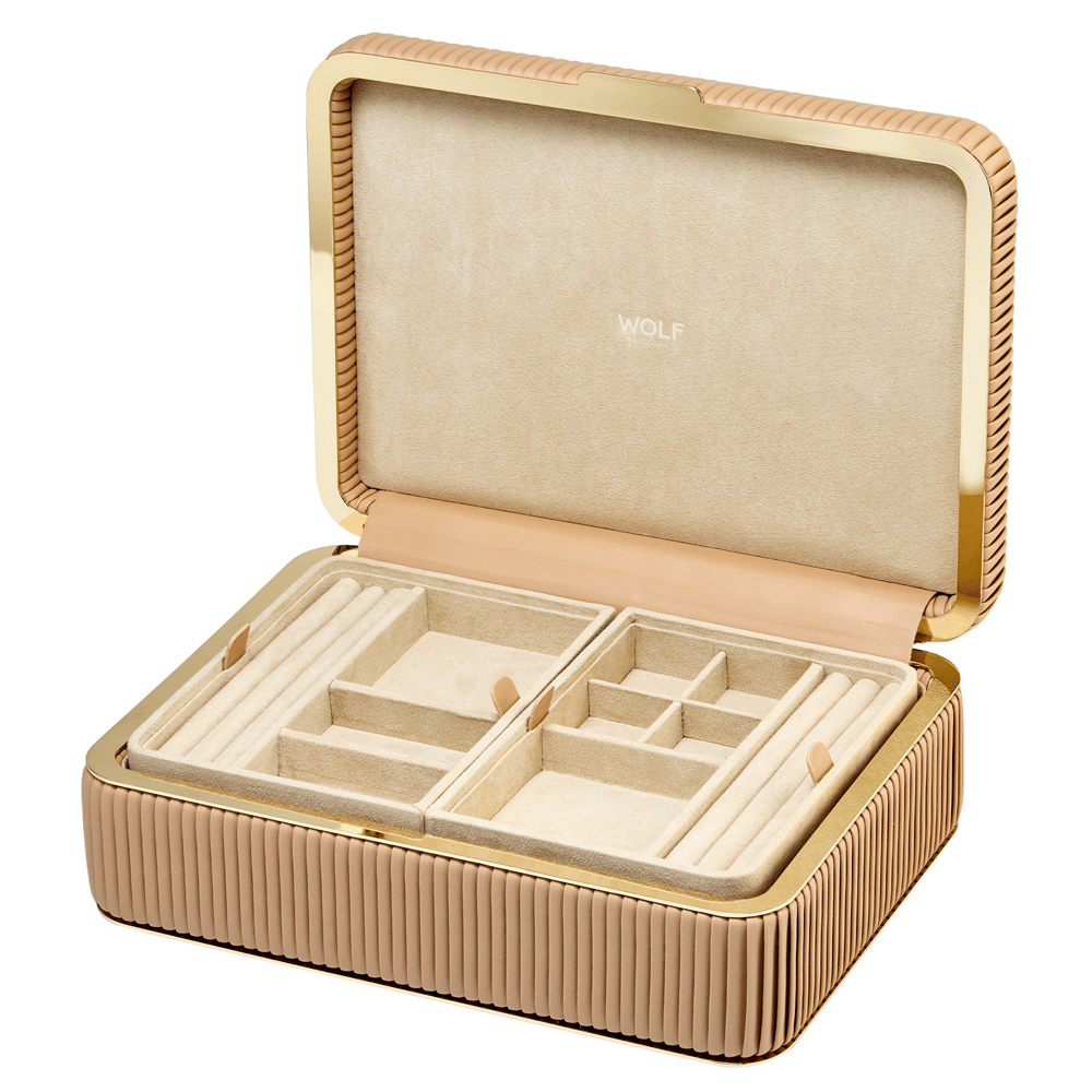 WOLF Bella Medium Jewelry Box in Mocha