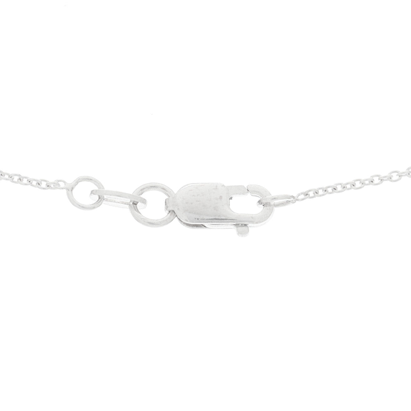 Roberto Coin 18K White Gold Diamond Initial P Pendant Necklace