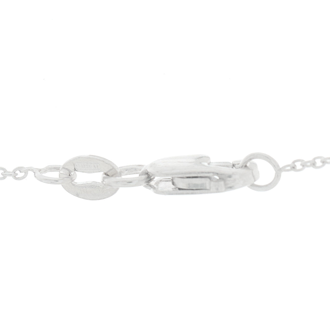 Roberto Coin 18K White Gold Diamond Initial P Pendant Necklace