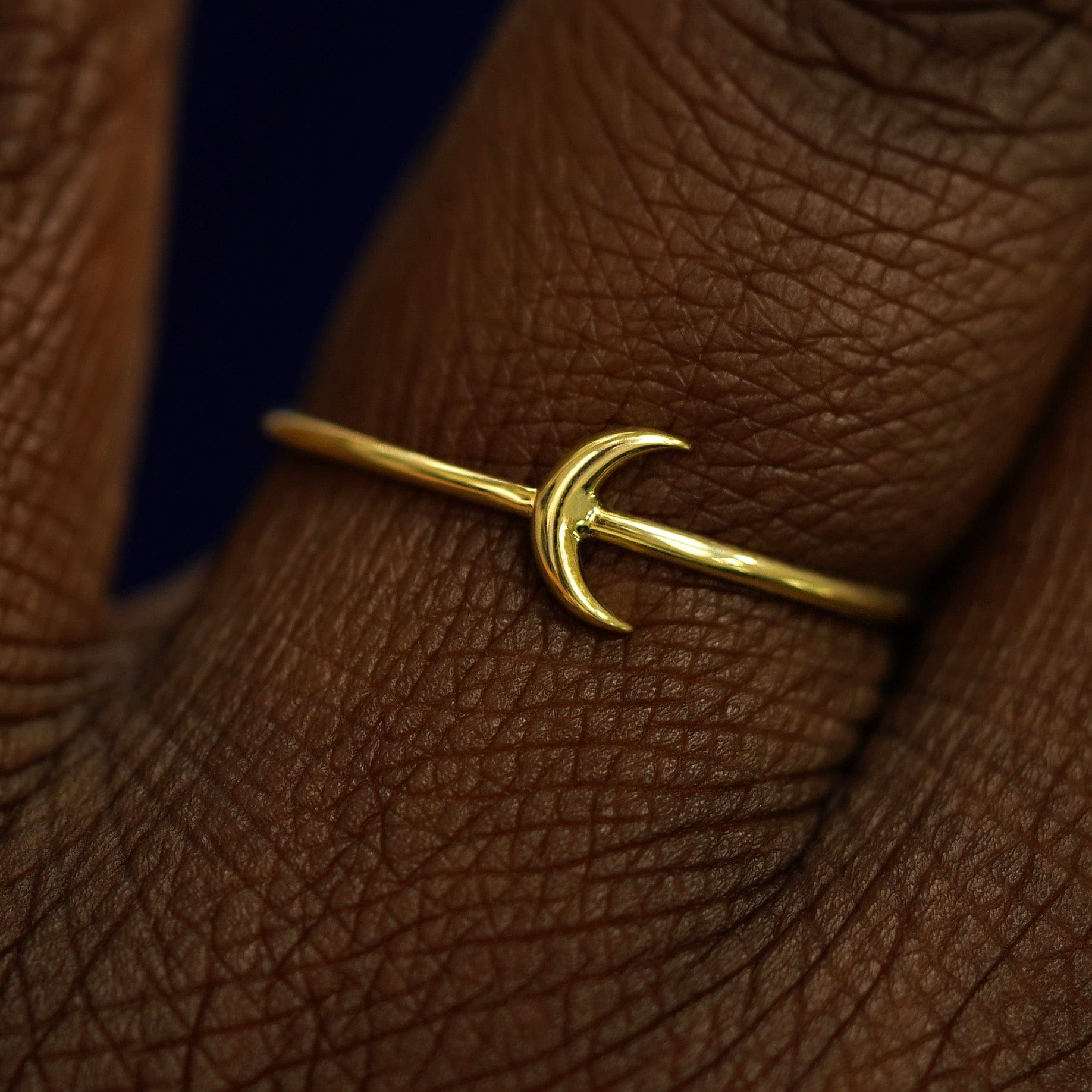 Automic Gold Studio Moon Ring
