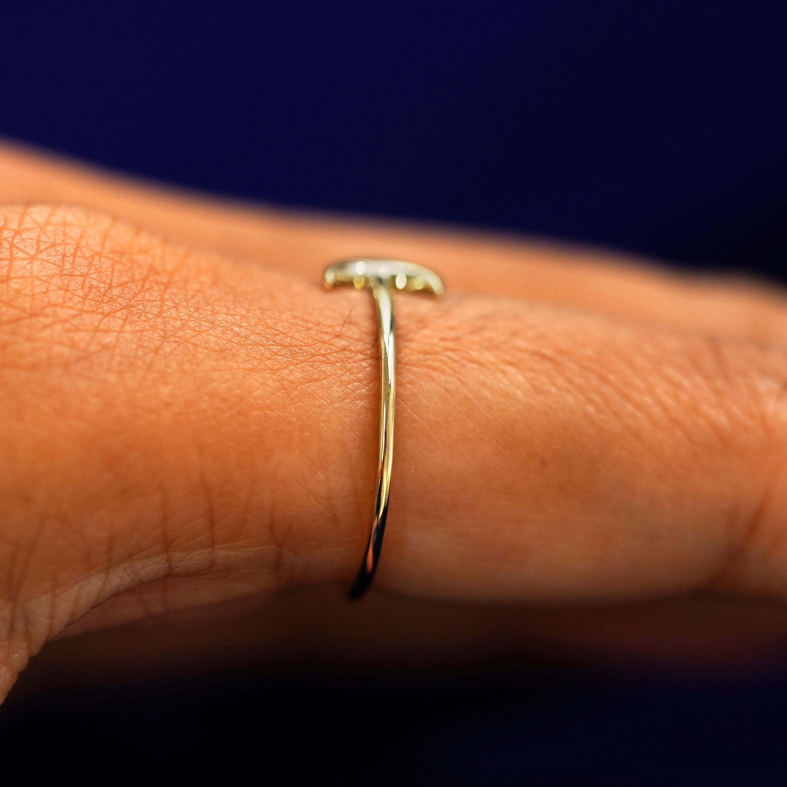 Automic Gold Studio Moon Ring