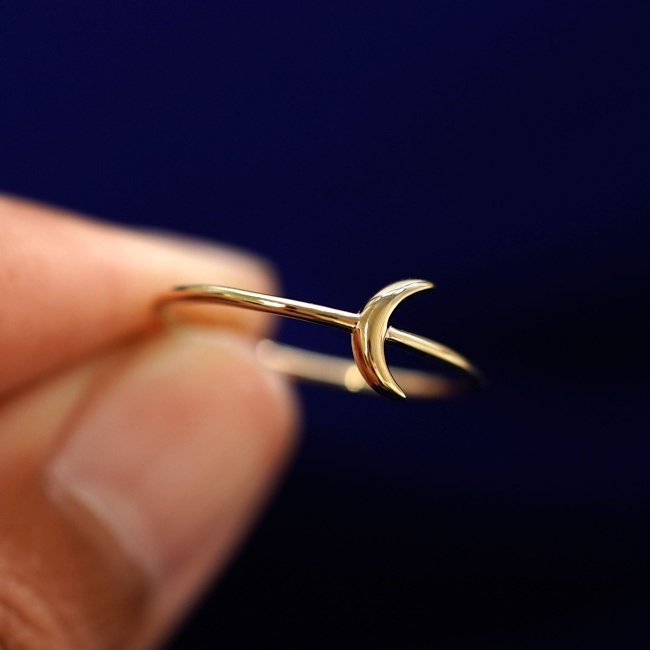 Automic Gold Studio Moon Ring
