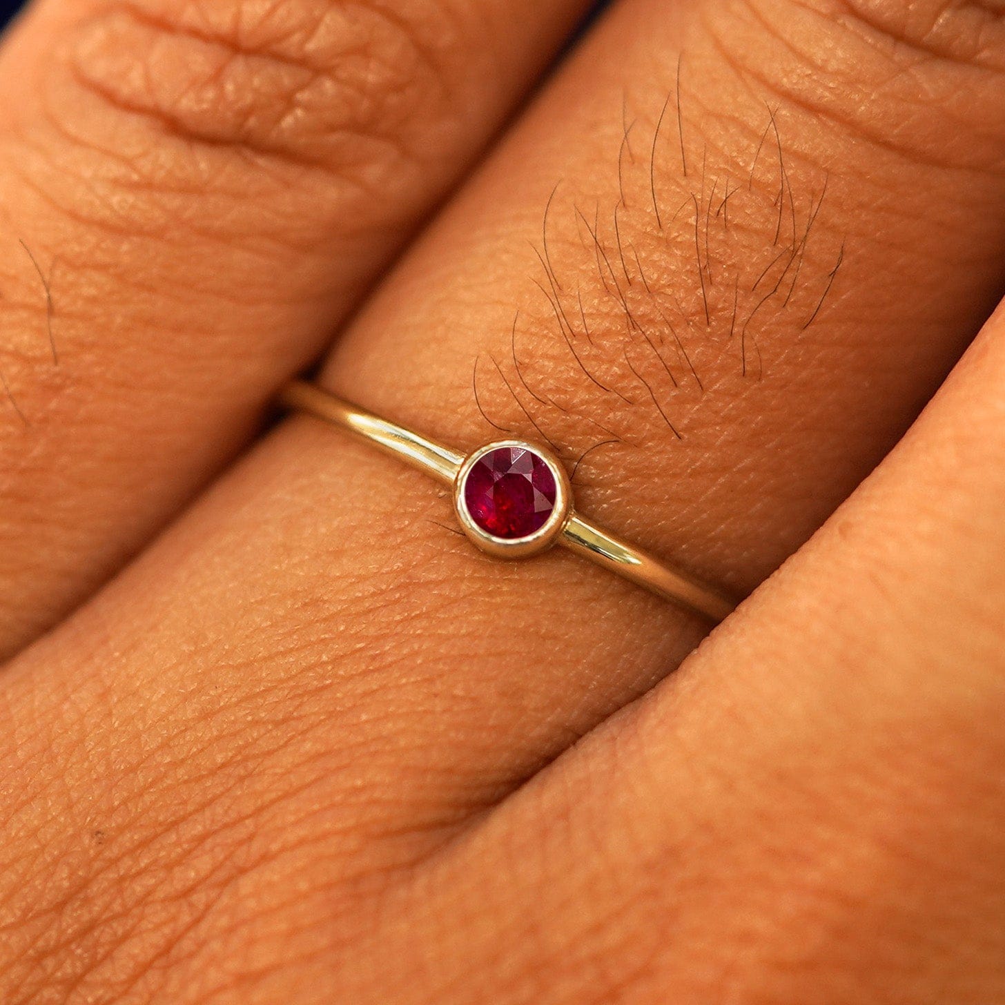 Automic Gold Studio Ruby Ring