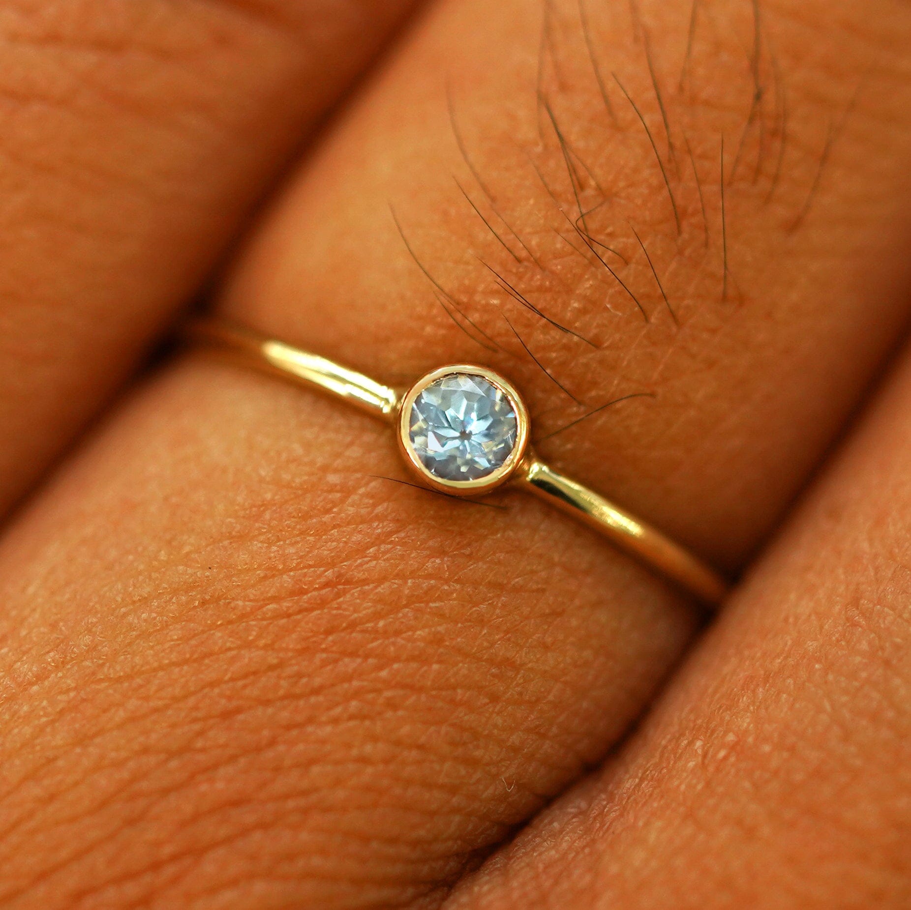 Automic Gold Studio Aquamarine Ring
