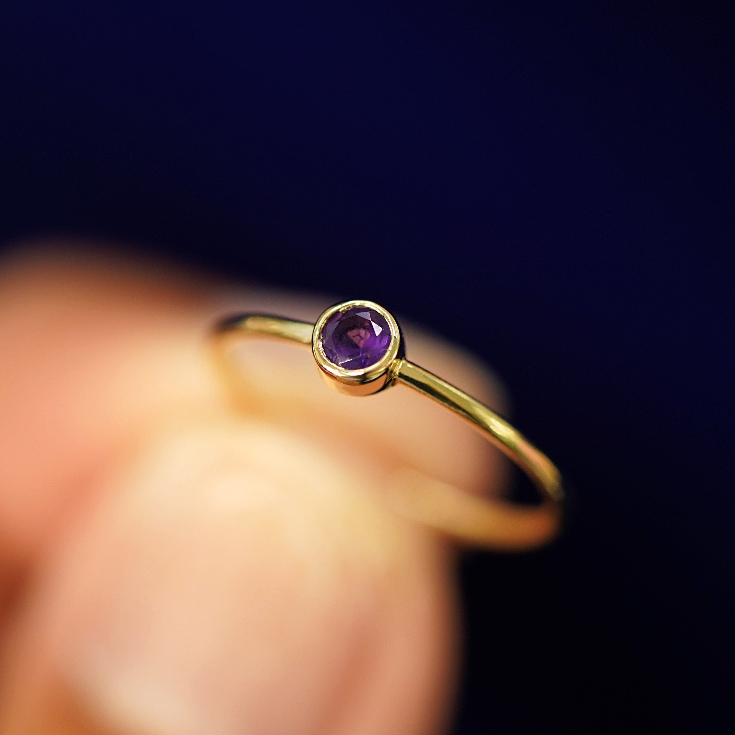 Automic Gold Studio Amethyst Ring