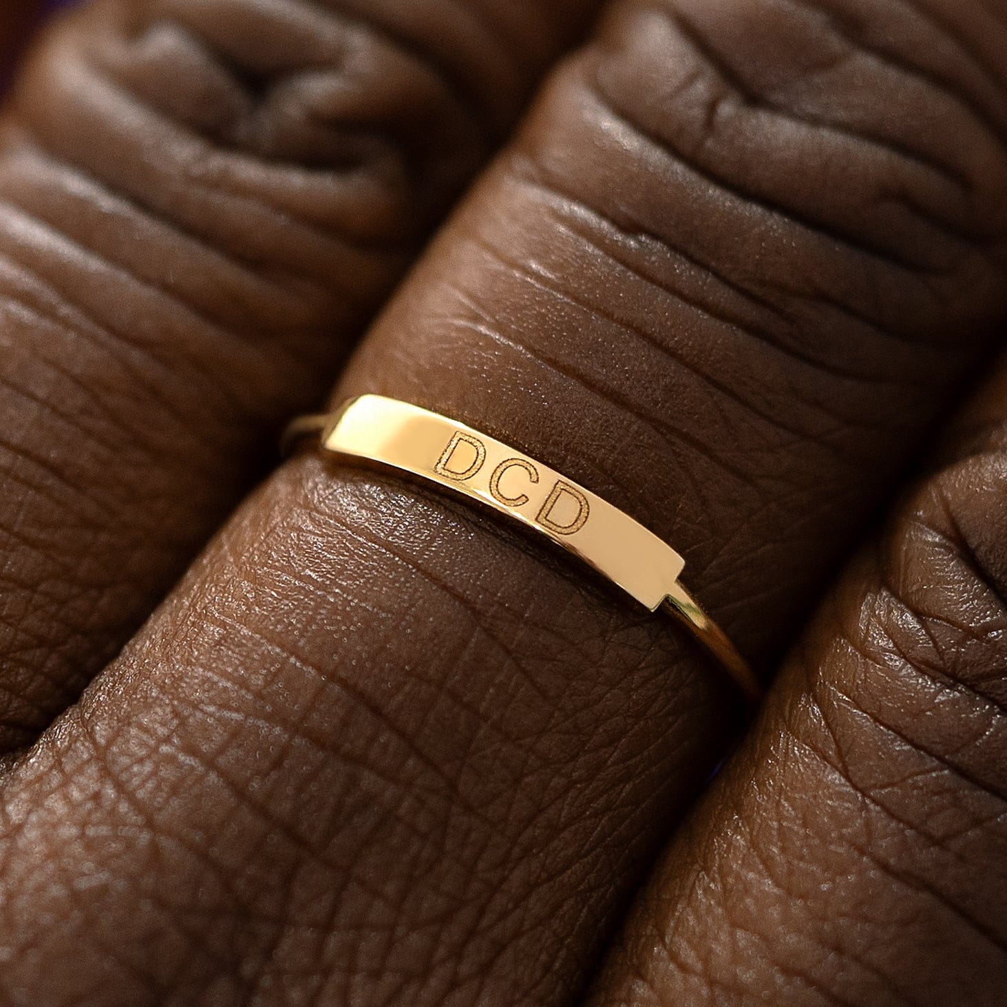 Automic Gold Studio Bar Ring