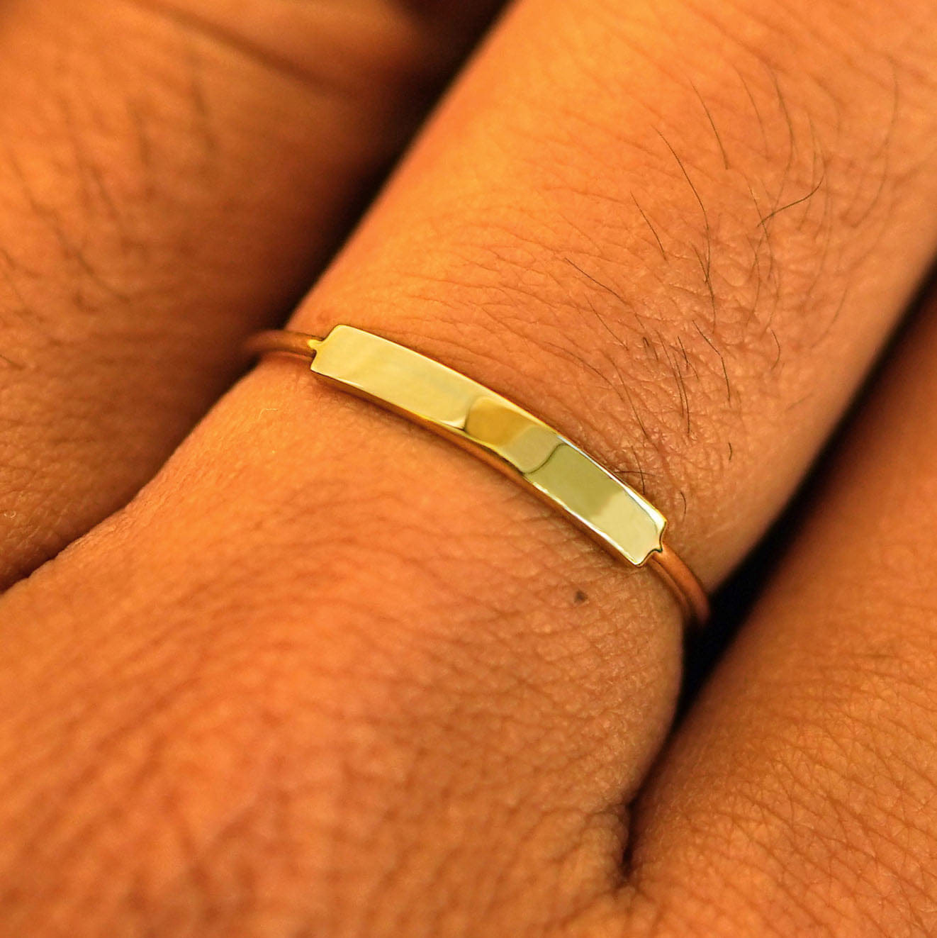Automic Gold Studio Bar Ring