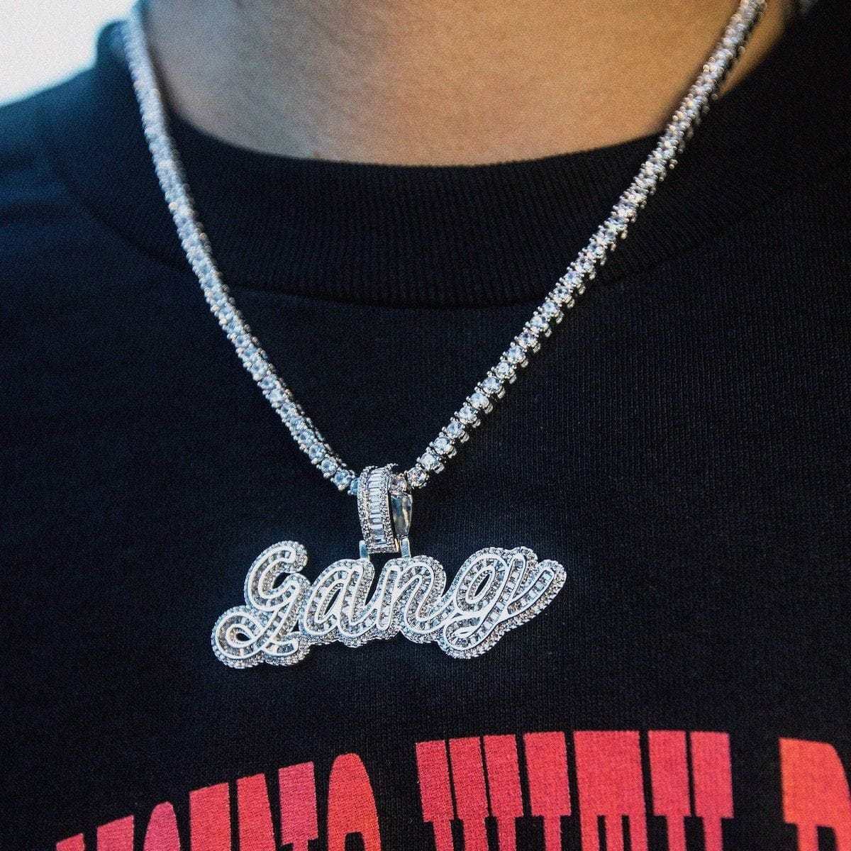 Custom Jewelry Multi - Layer Baguette Font Additional Letters