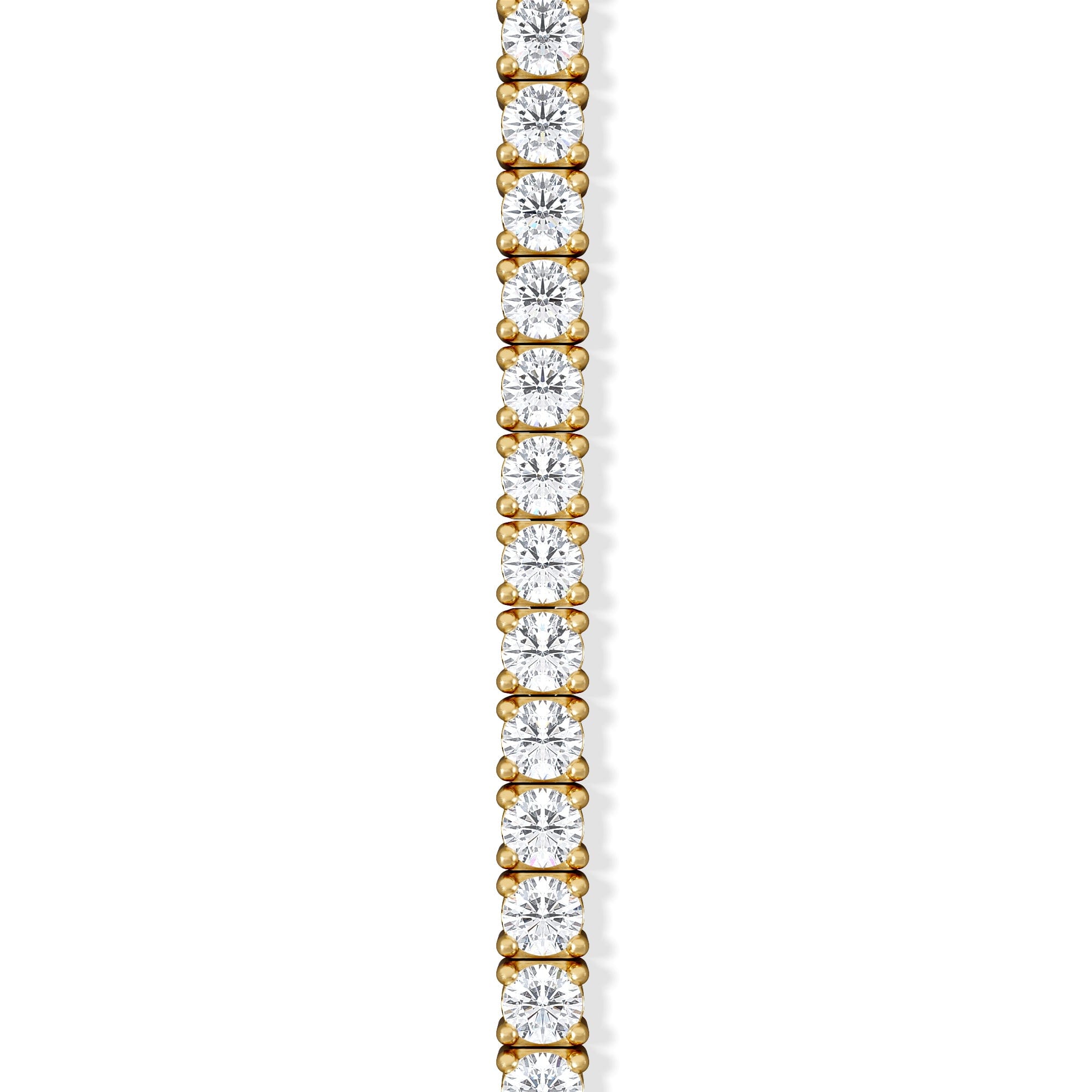 Diamond 1.5ct Lab Diamond Tennis Bracelet Claw Set in 18K Gold Vermeil