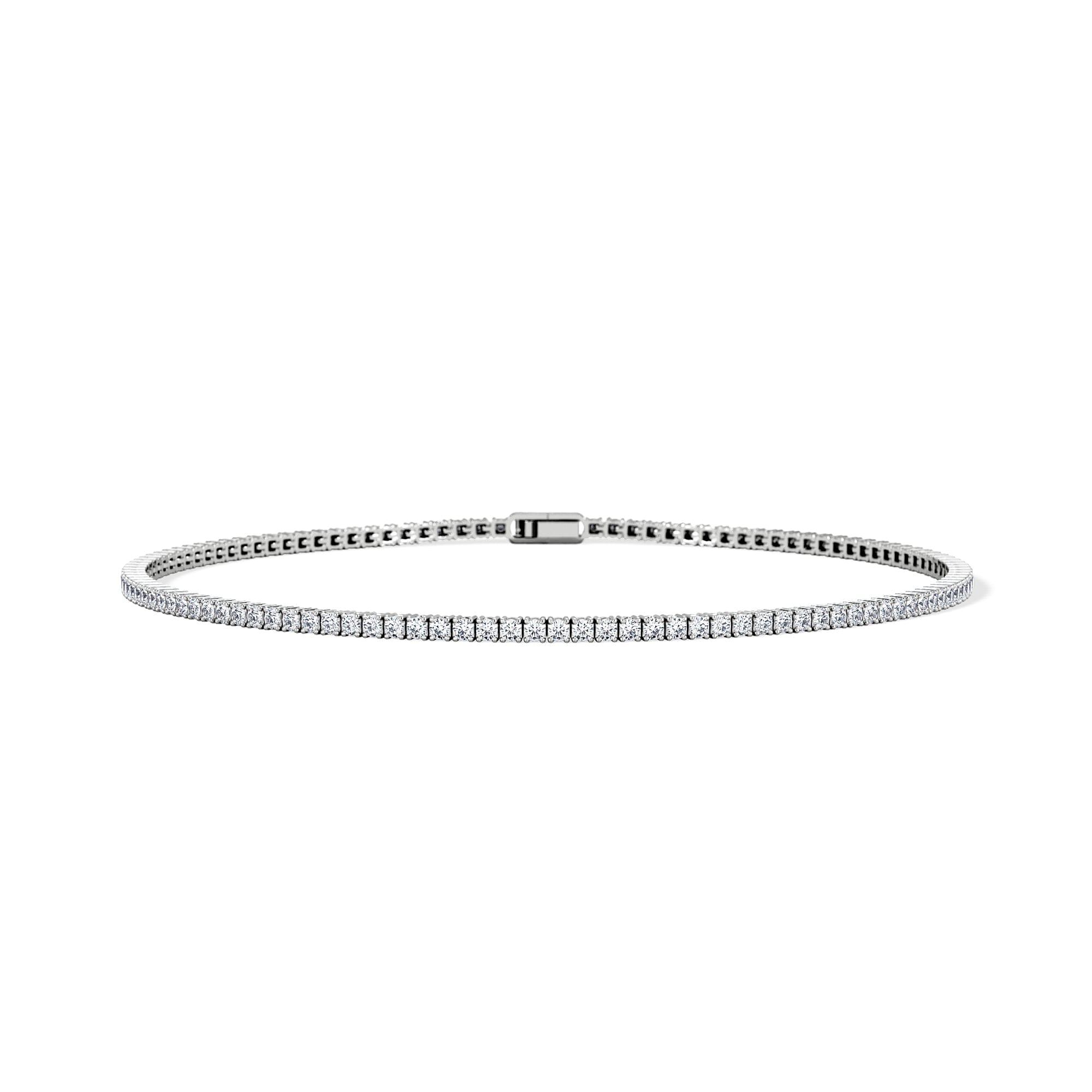 Diamond 1.5ct Lab Diamond Tennis Bracelet Claw Set in 925 Silver