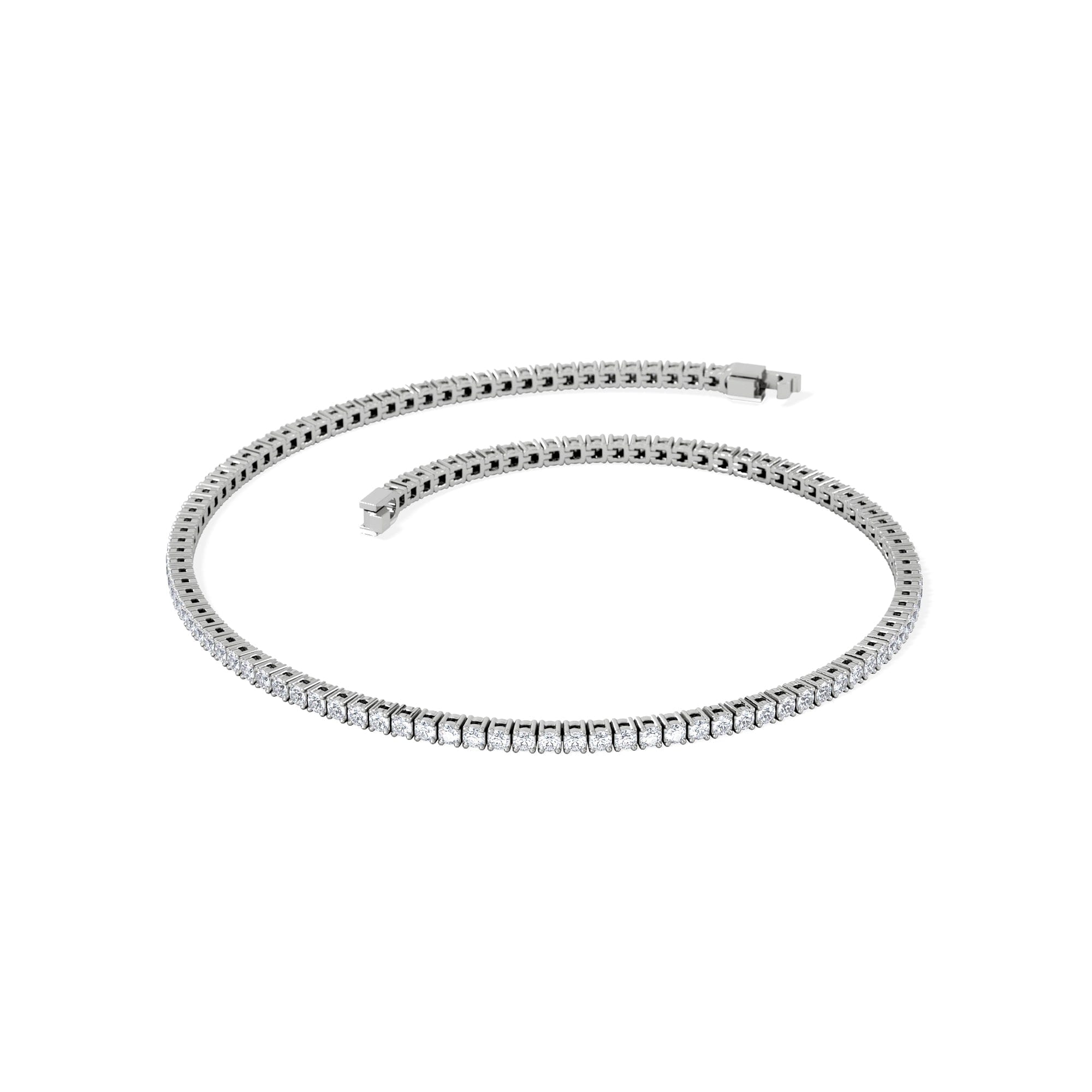 Diamond 1.5ct Lab Diamond Tennis Bracelet Claw Set in 925 Silver