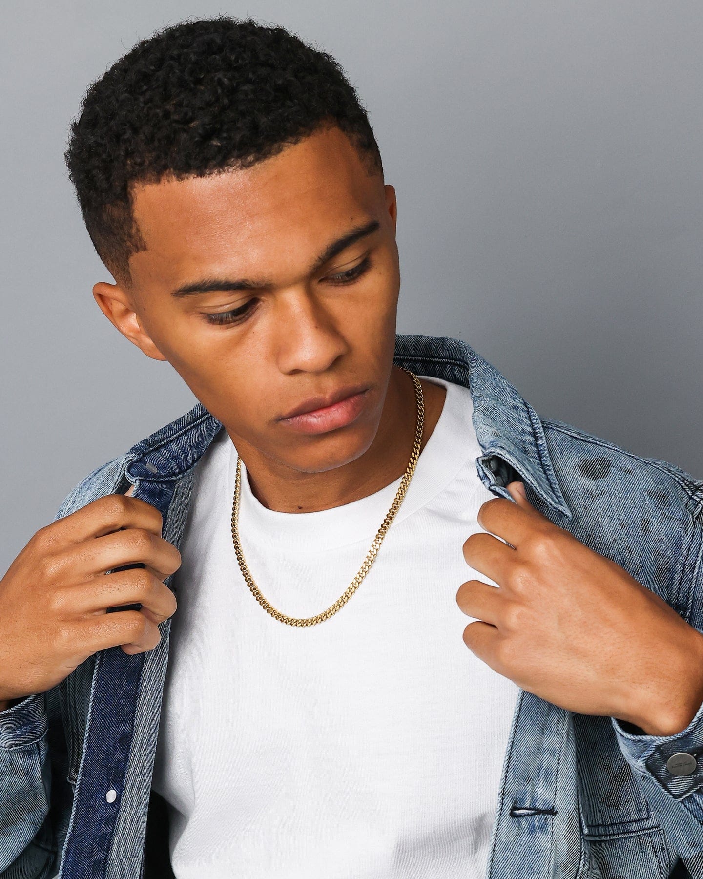 Saint Morta 5 mm Cuban Chain Gold