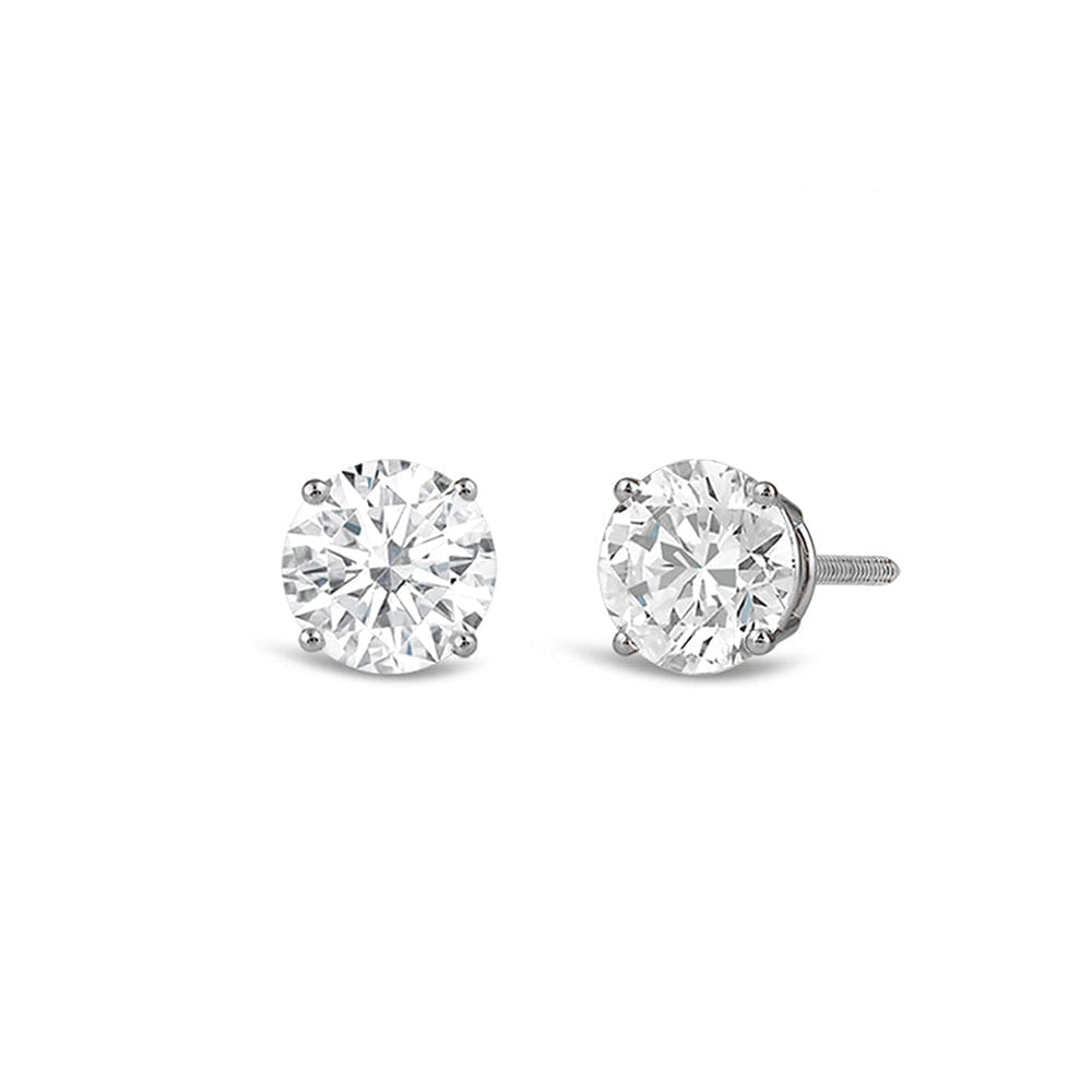 Diamond Premium Round Diamond Four Prong Studs (E+ VS+)