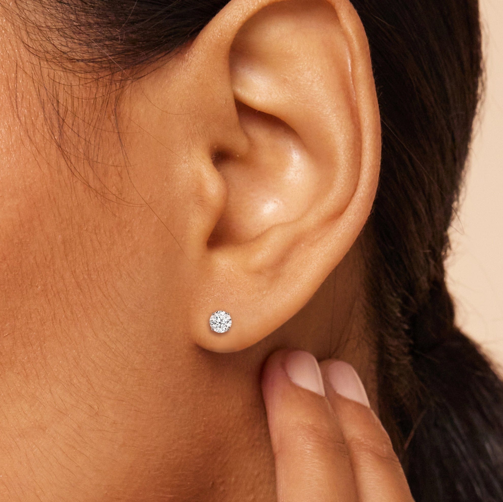 Diamond Premium Round Diamond Four Prong Studs (E+ VS+)