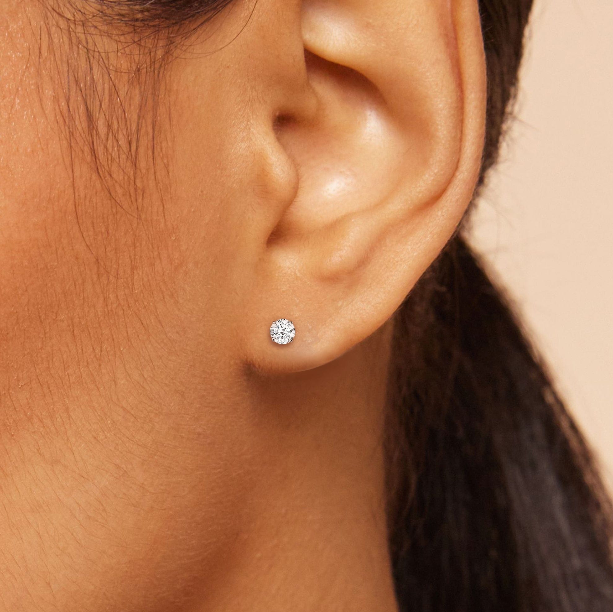 Diamond Premium Round Diamond Four Prong Studs (E+ VS+)